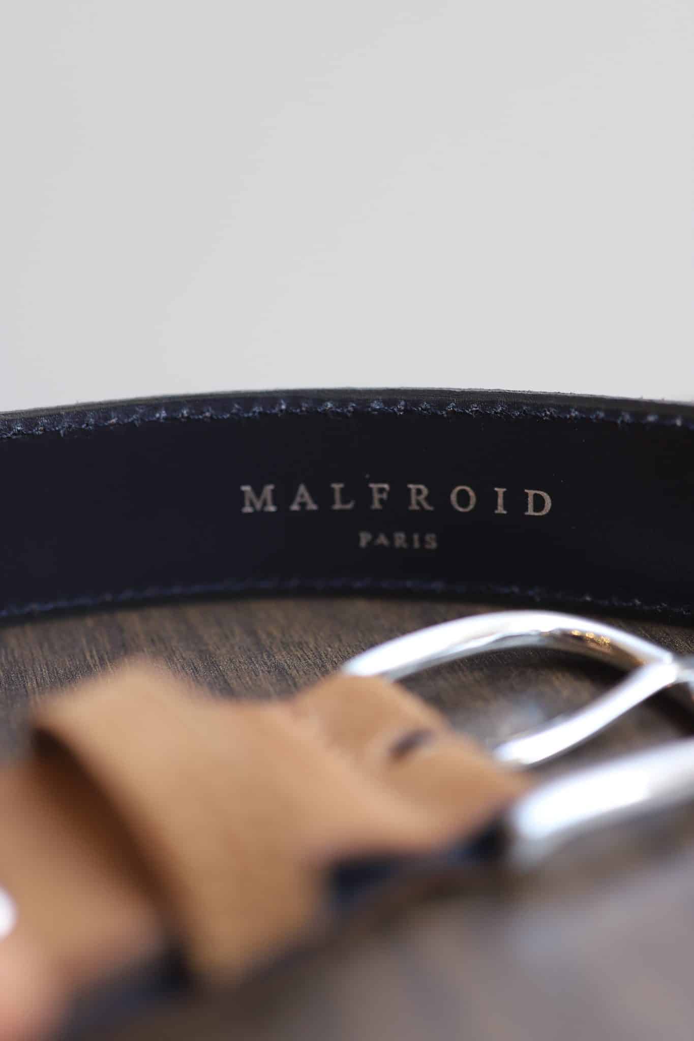 Malfroid Junot ceinture cuir vachette 30mm