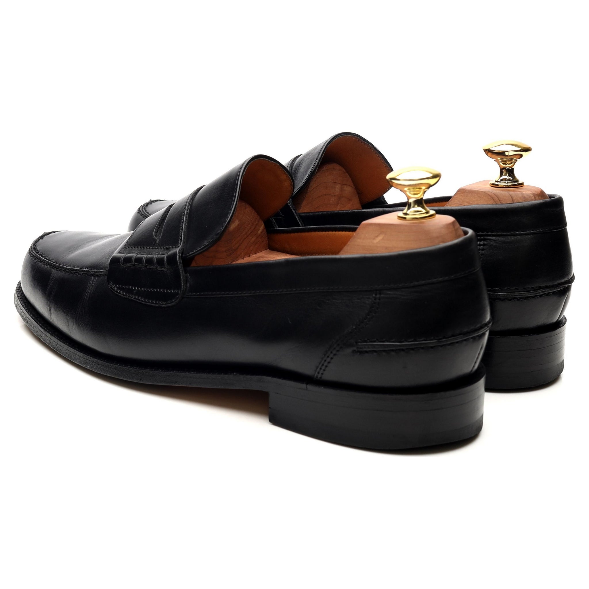 Mocassins Barker Barton cuir noir pointure UK 8 largeur G