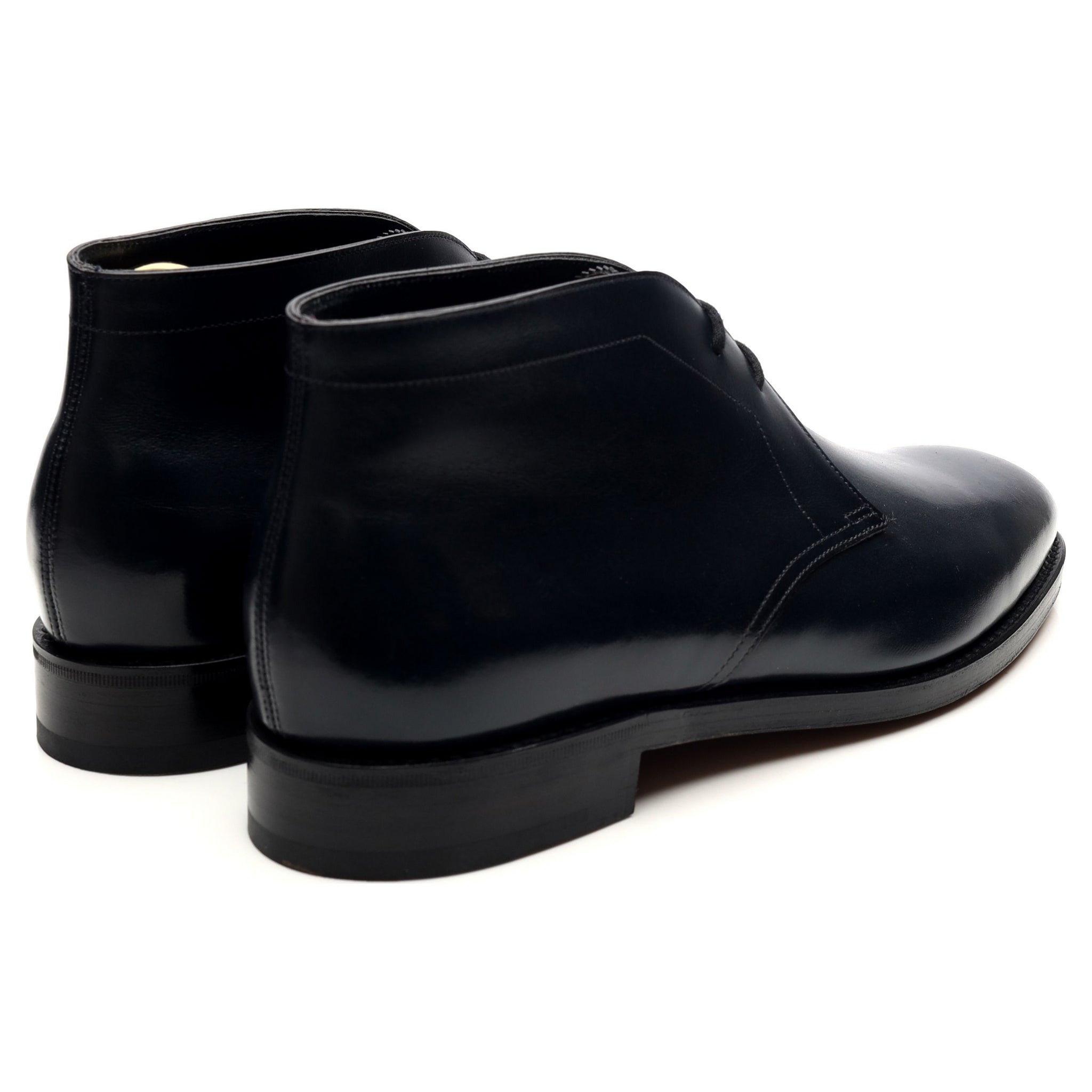 John Lobb Heywood bottines cuir bleu marine pointure UK 7