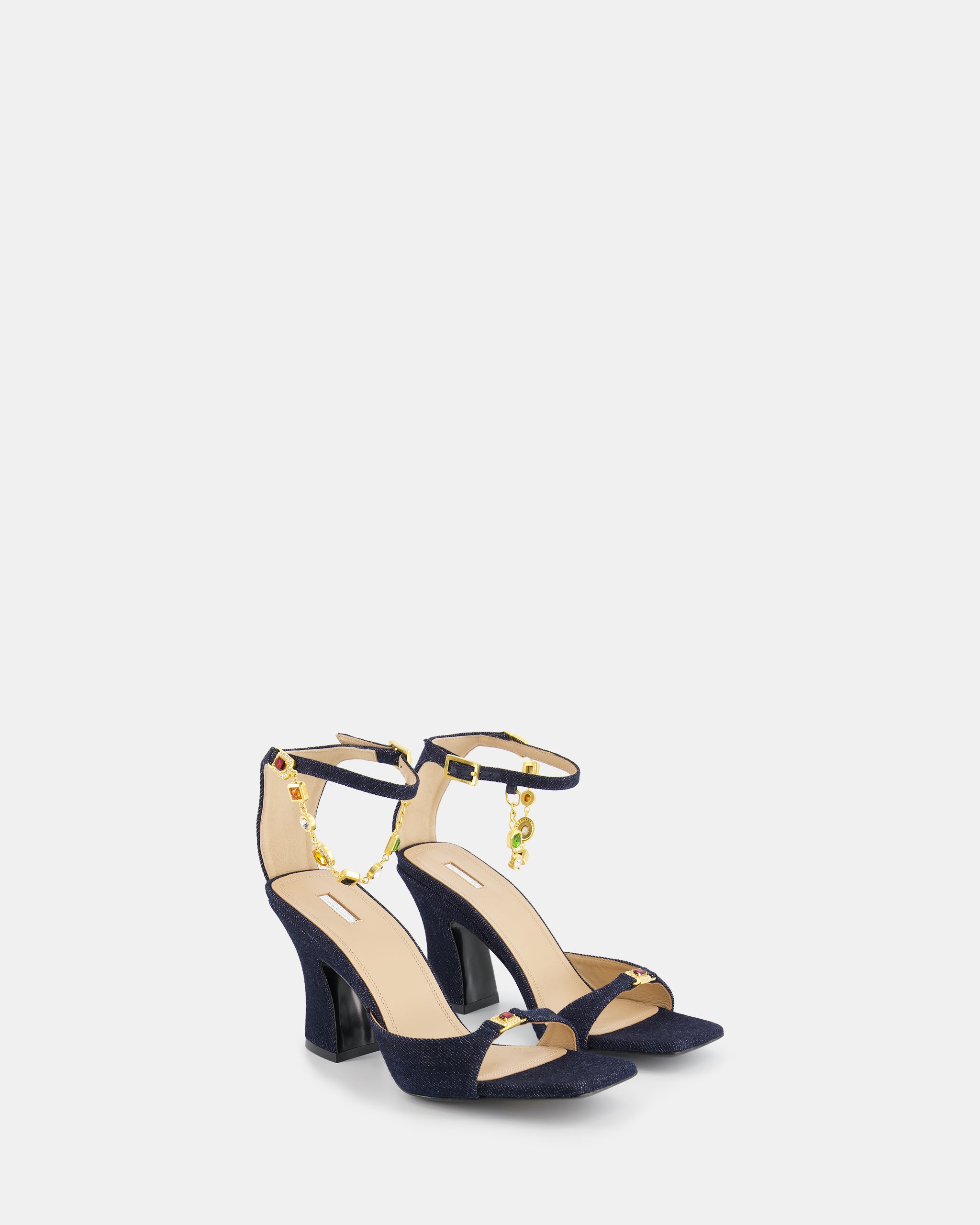 Nodaleto Nodstalgia Gemma 90 sandales denim foncé