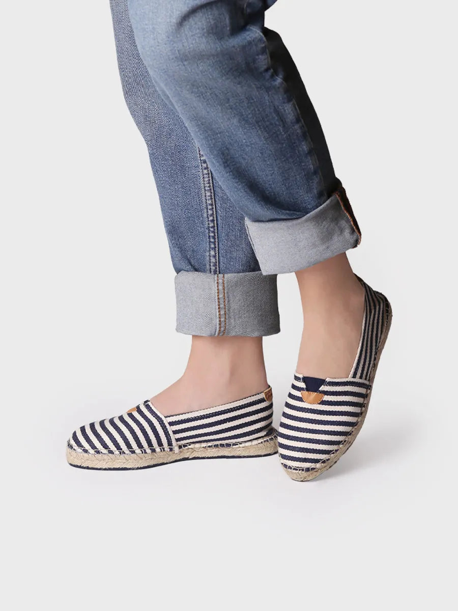 Toni Pons Blanes-DD espadrille mixte toile marine vegan