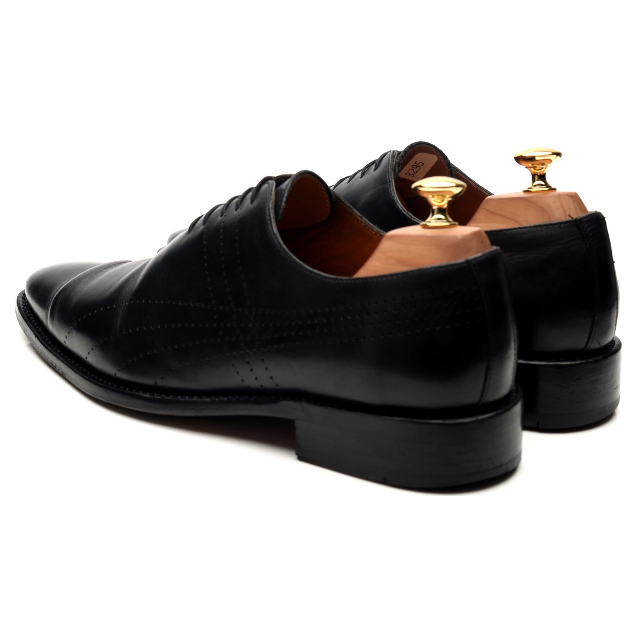 Ozwald Boateng richelieu wholecut cuir noir UK 9