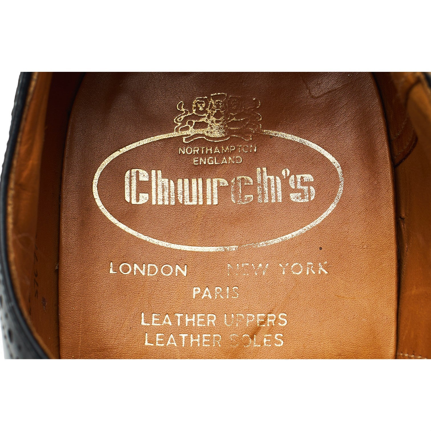 Church's richelieu brogue cuir noir pointure UK 8.5
