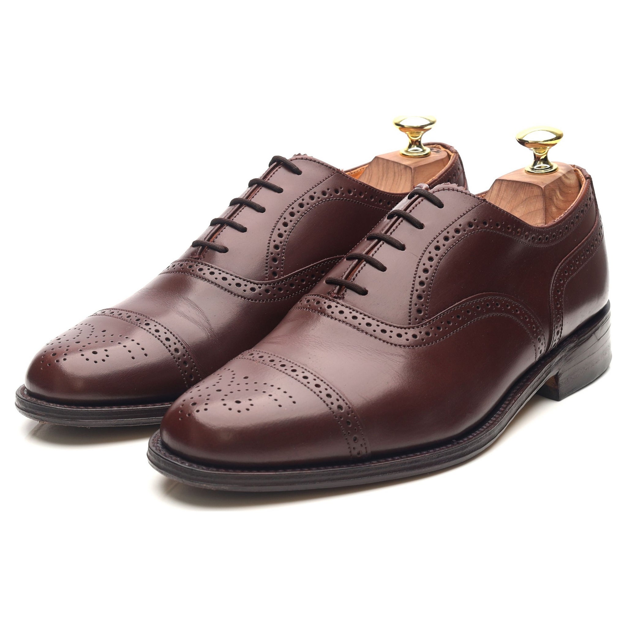 Loake chaussures oxford cuir bordeaux pointure UK 7