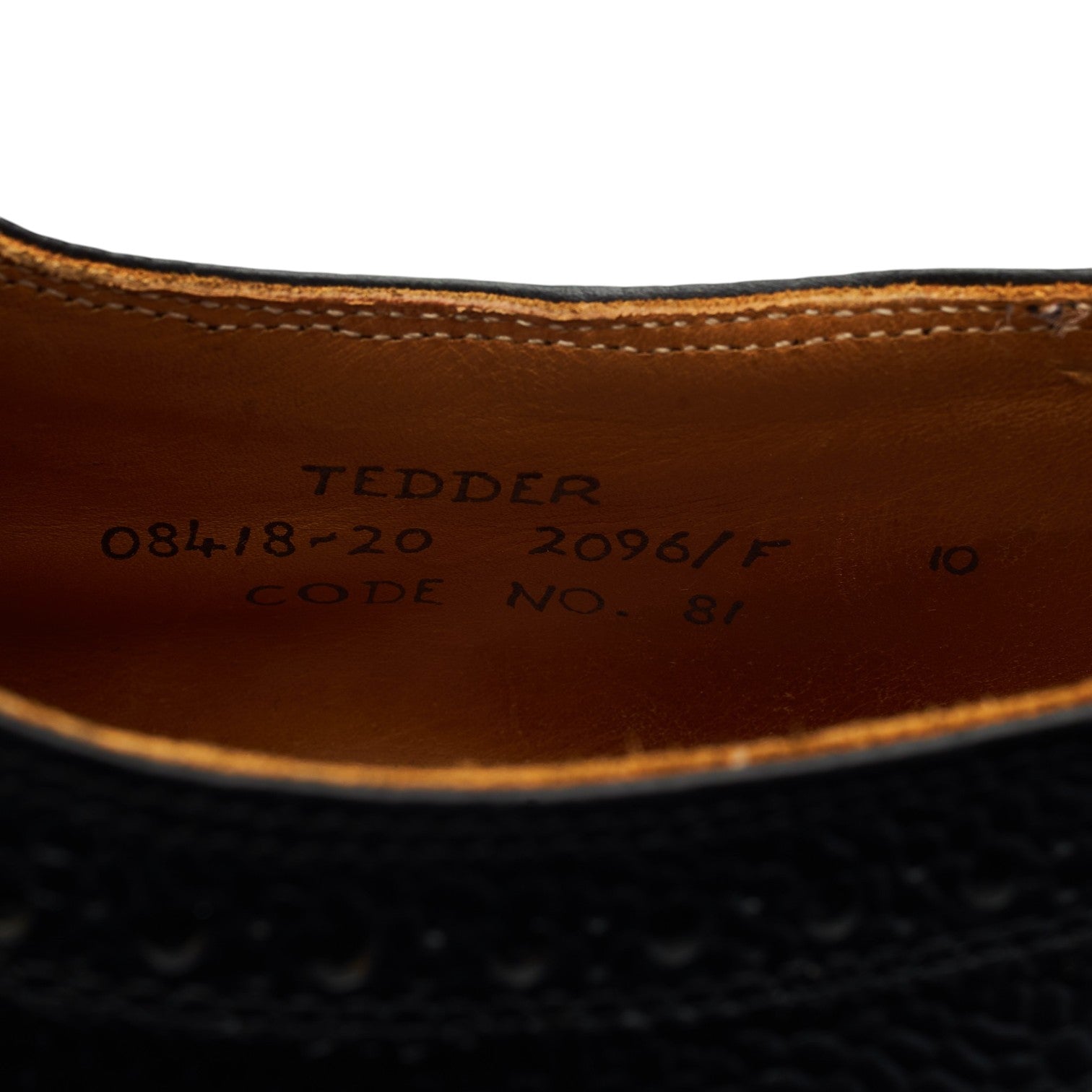 Cheaney Tedder derby cuir grainé noir UK 10