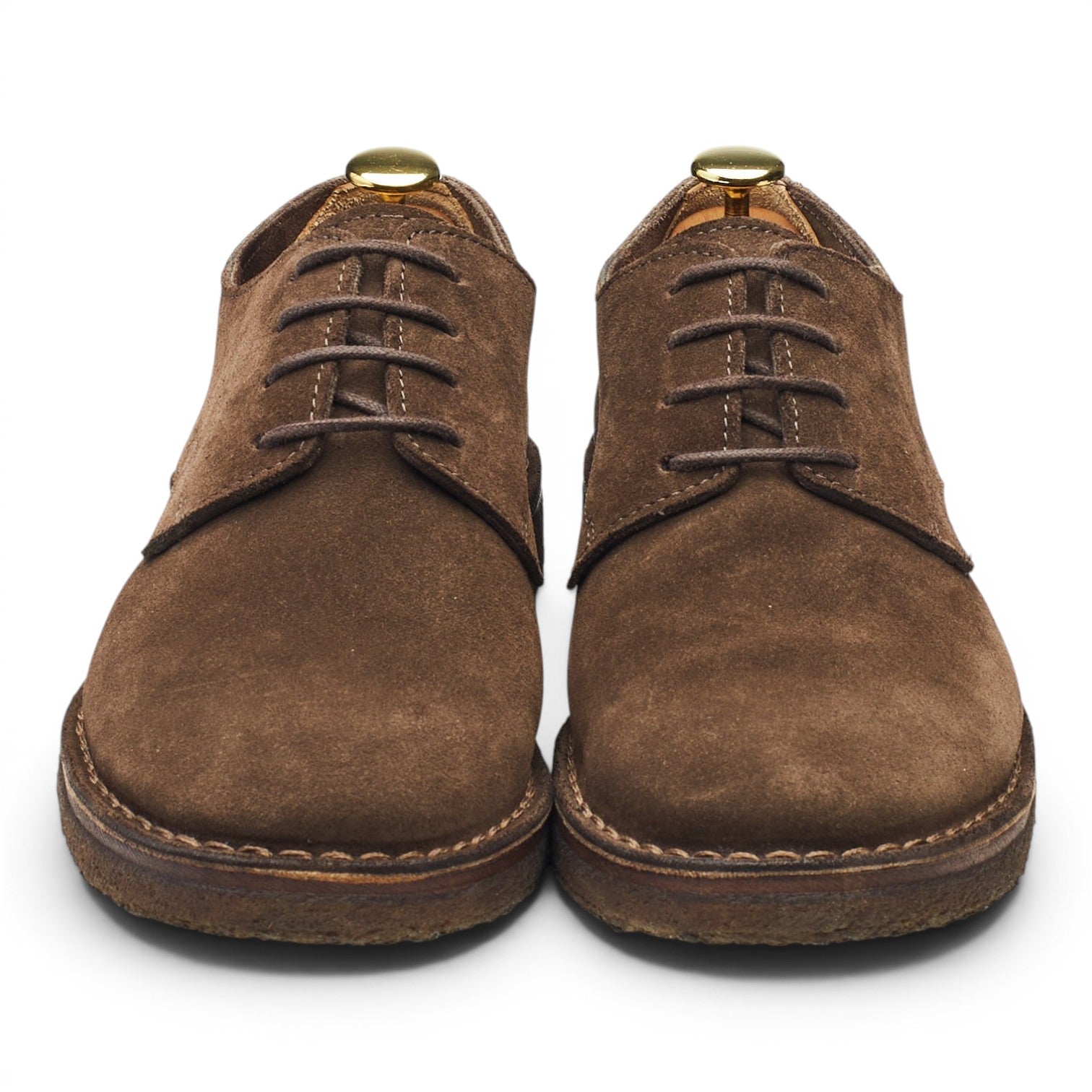 Drake's Weyford derby daim marron UK 8