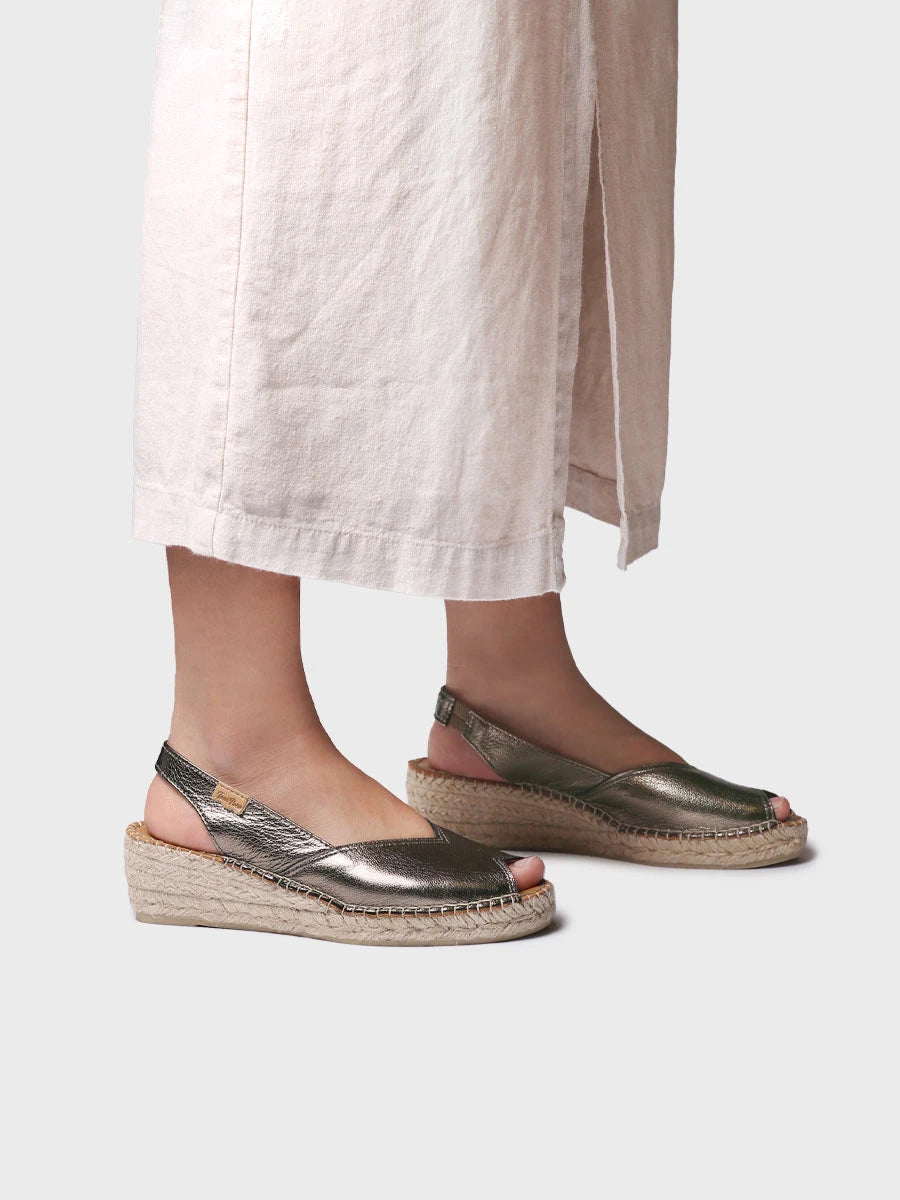 Toni Pons Bernia-P espadrille compensee cuir talon 5 cm