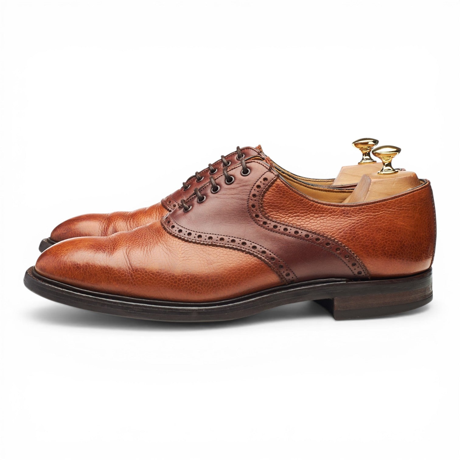Cheaney George II oxford cuir grainé marron UK 9,5