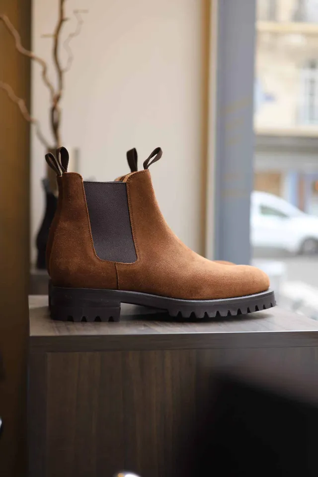 Malfroid Berrière II boots chelsea daim semelle commando