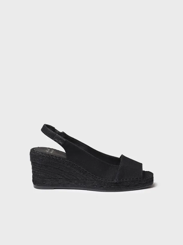 Toni Pons Fiore espadrille compensée noire