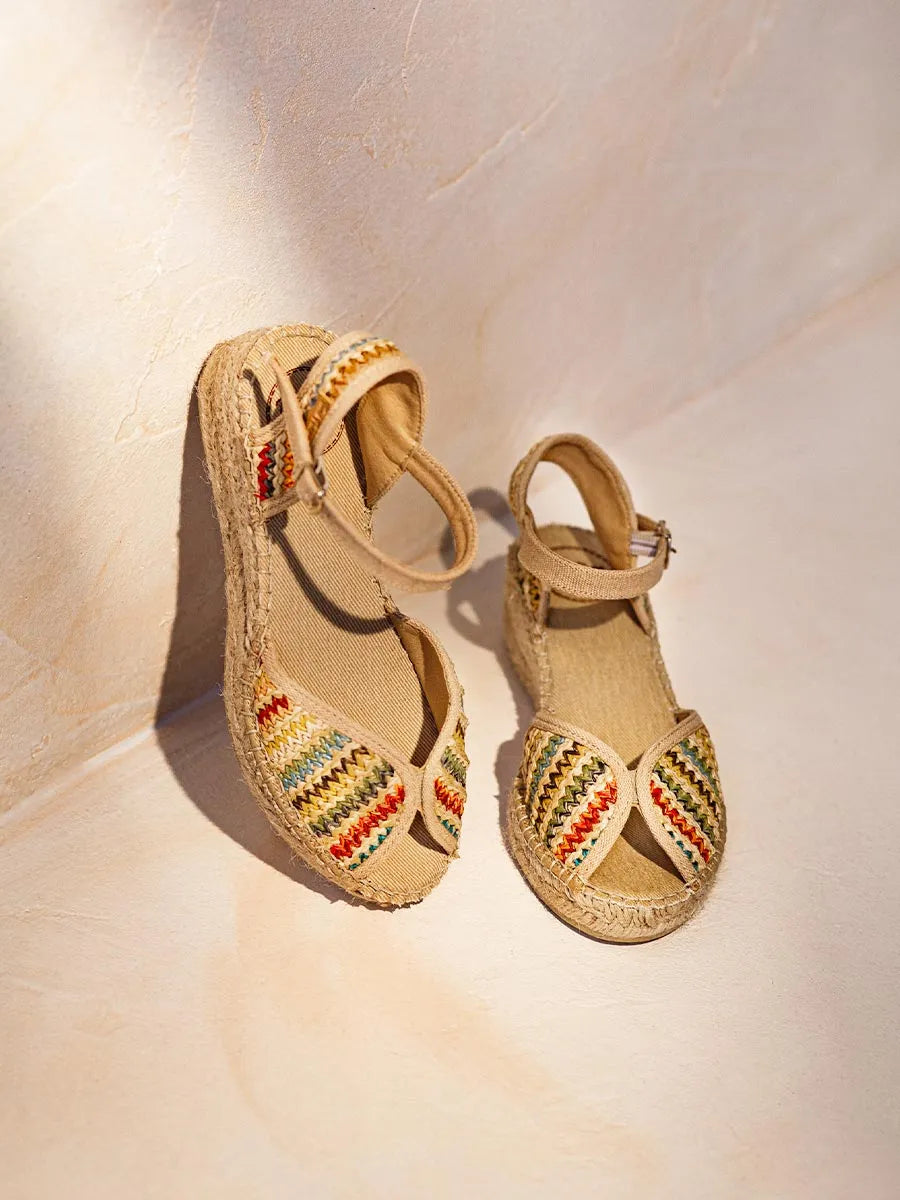 TONI PONS Bella-Ma espadrilles raphia multicolore