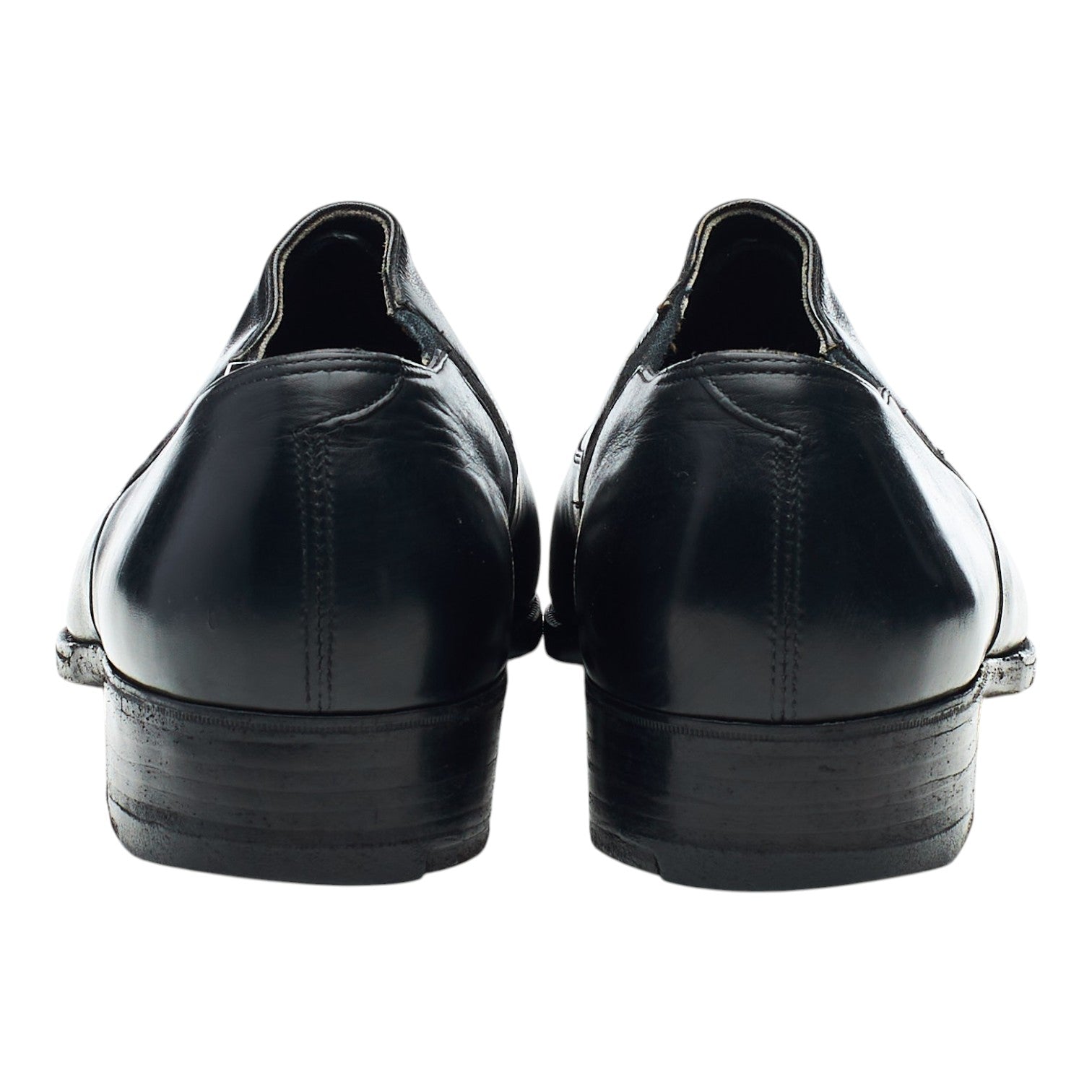 George Cleverley Lazyman mocassin cuir noir pointure UK 6.5