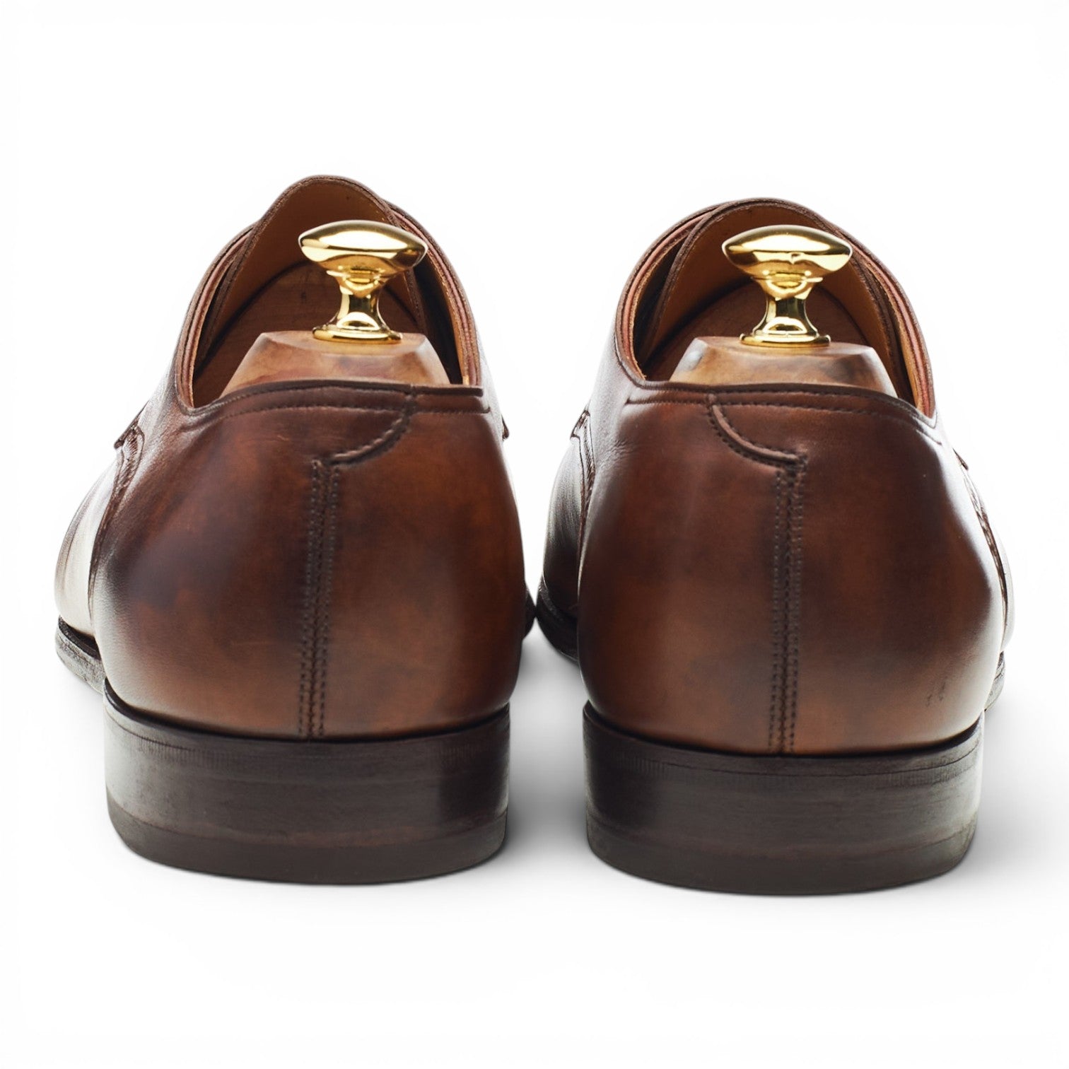 John Lobb Chelmsford derby cuir marron museum UK 10,5