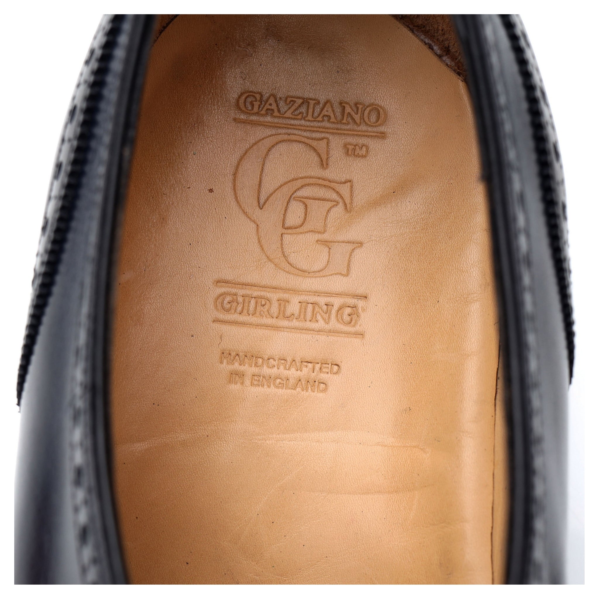 Gaziano & Girling Monk boucle cuir noir bleu 6 E