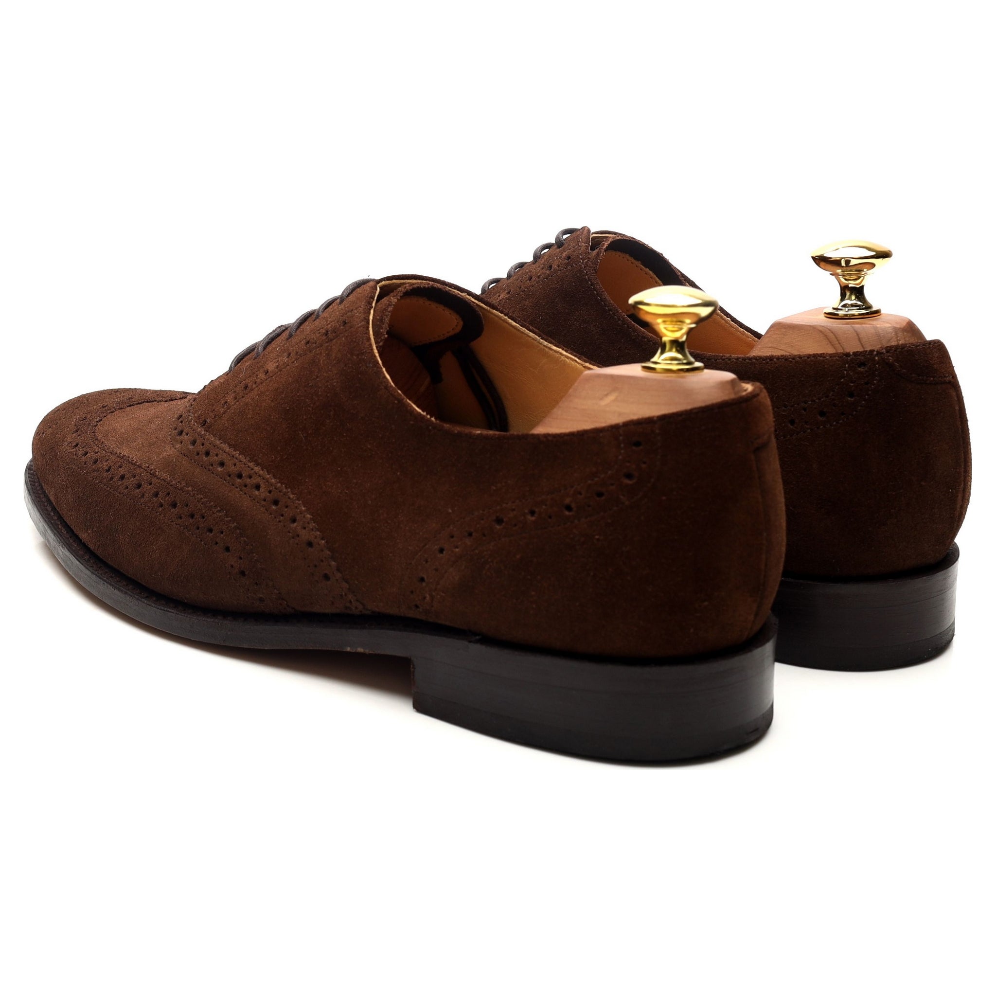 Barker Albert chaussures oxford daim marron UK 8