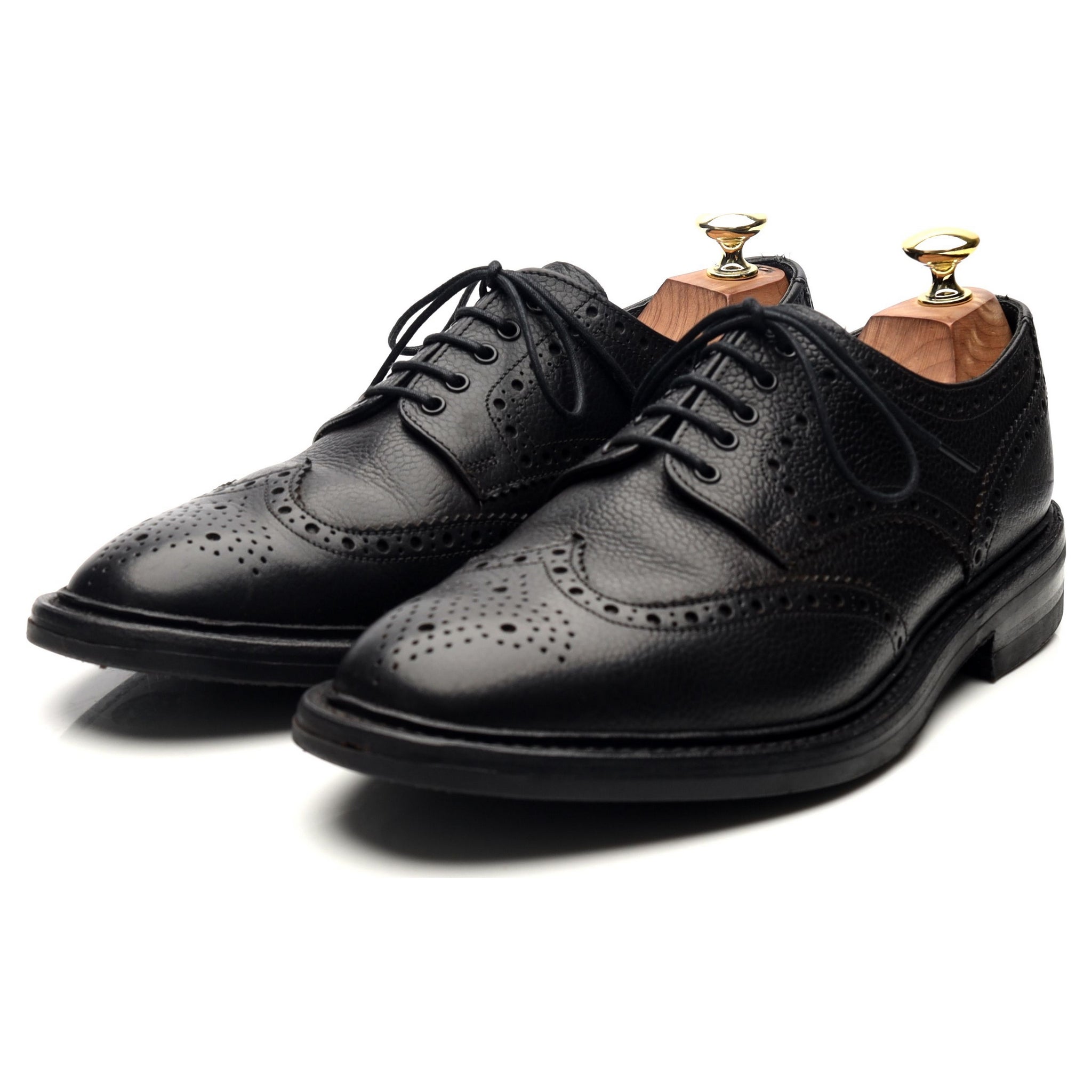Loake 1880 Badminton 2 derby cuir grainé noir UK 7
