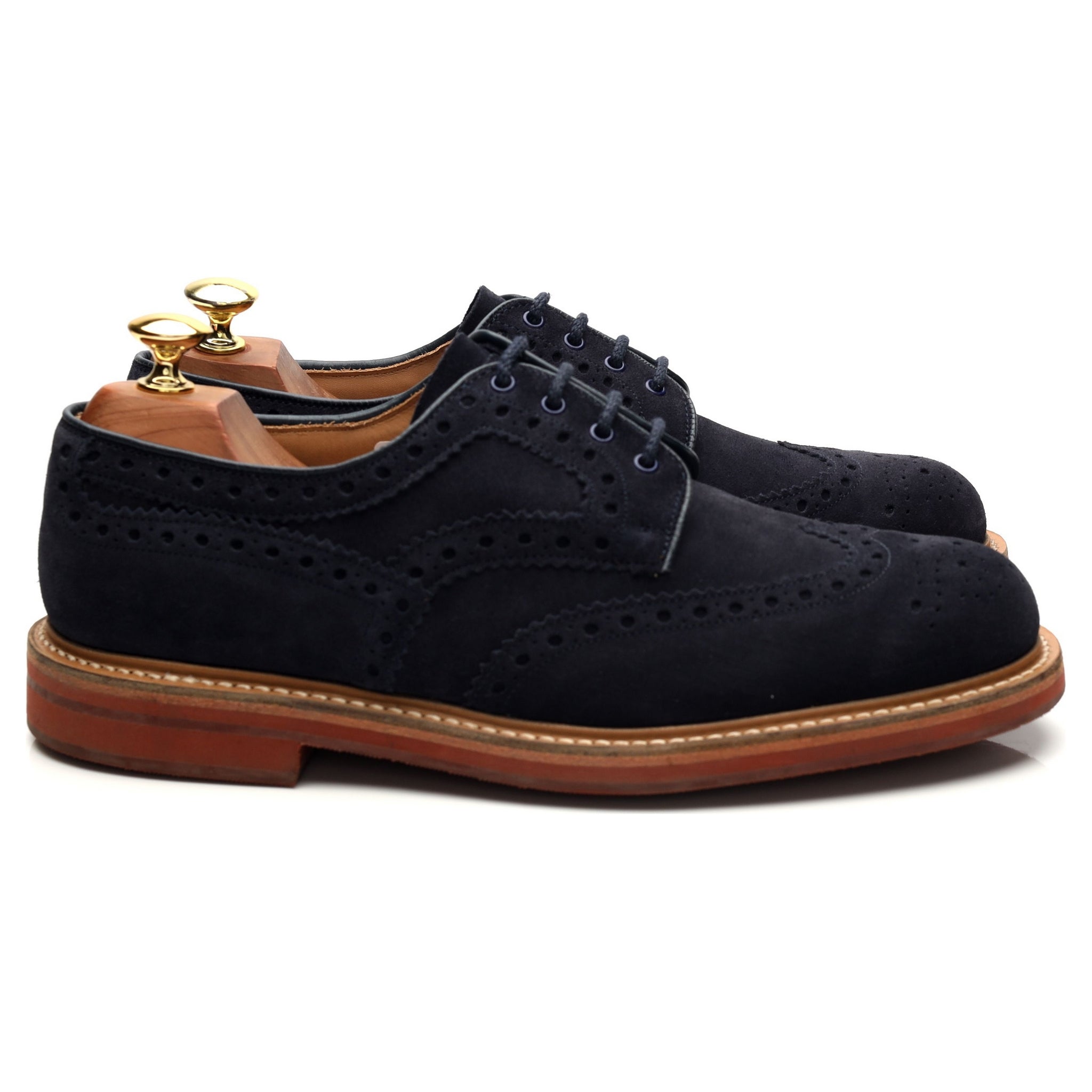 Church’s Orby Derby Brogue Suède Bleu 8