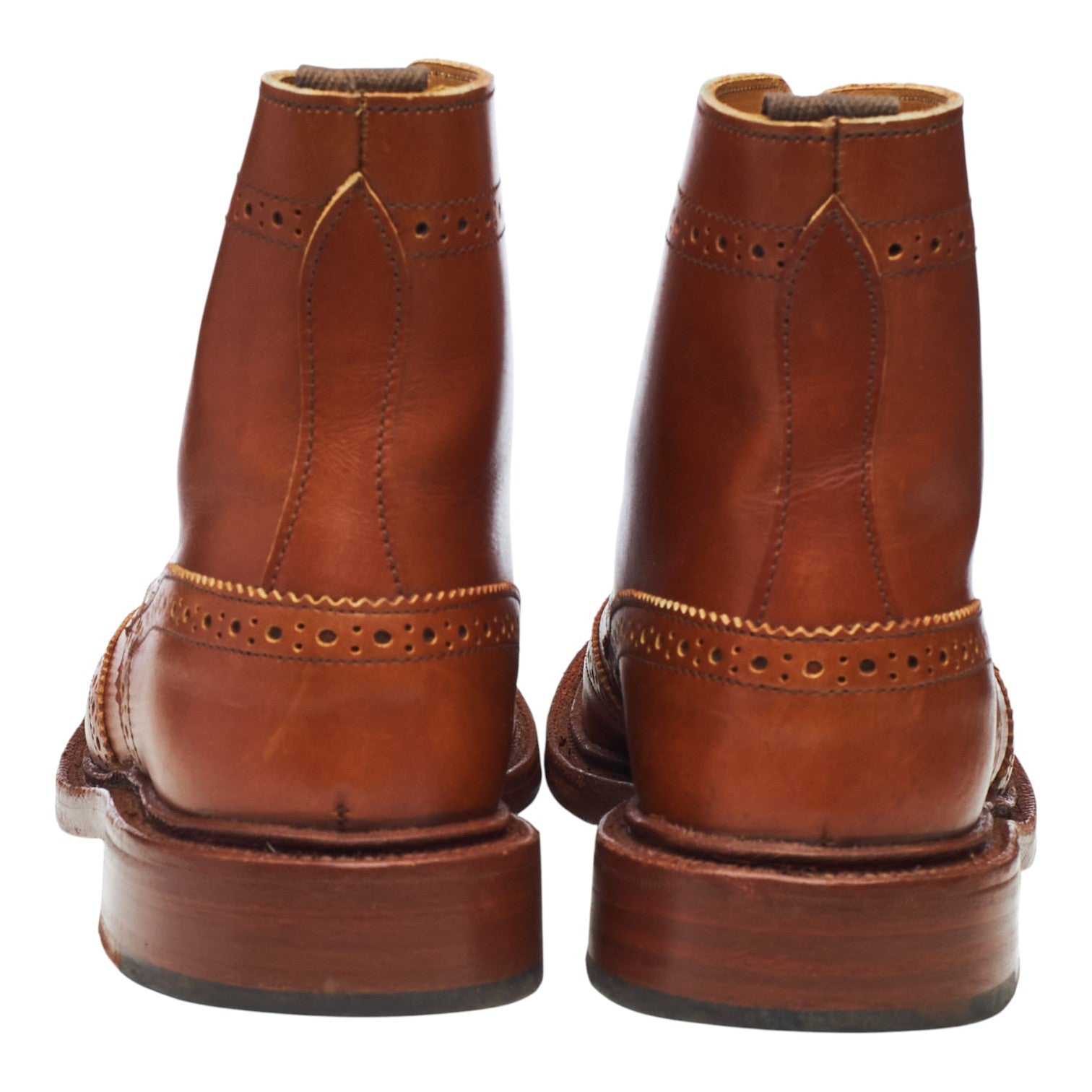Tricker's Stephy bottines brogues cuir camel UK 4.5