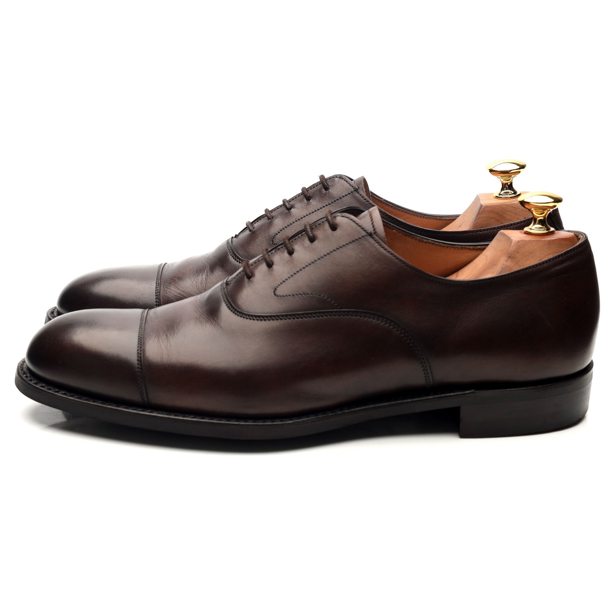 Cheaney Alfred richelieu cuir marron foncé 9 UK