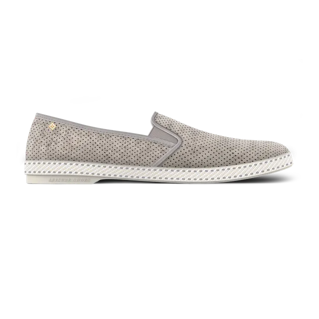 Rivieras Classic 3072 espadrilles cuir gris