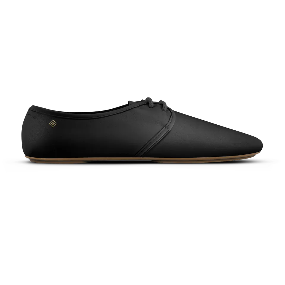 Rivieras Jazz J401 chaussures noir cuir lacets