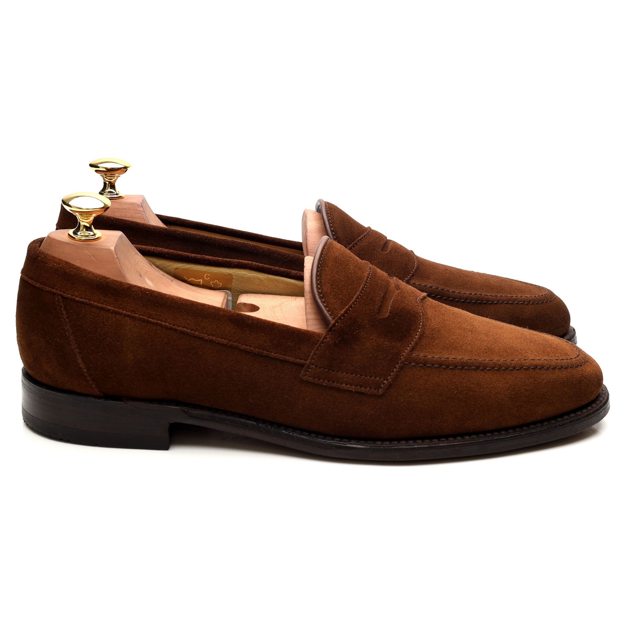 Loake Eton mocassins marron pointure UK 9 suède