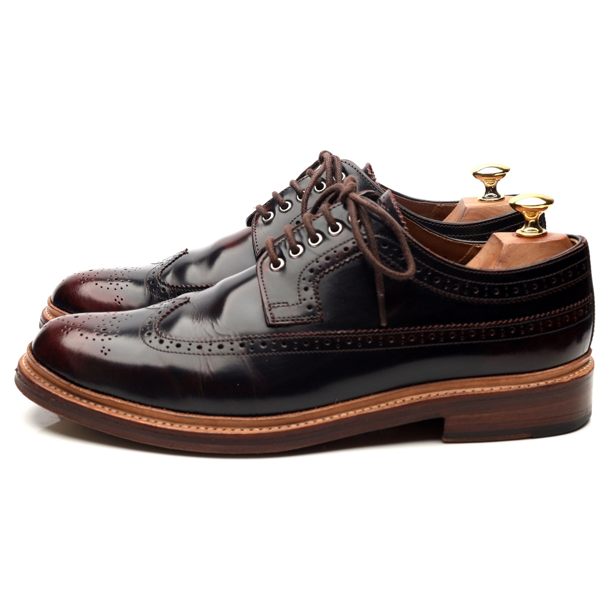 Grenson Sid derby cuir bordeaux 9