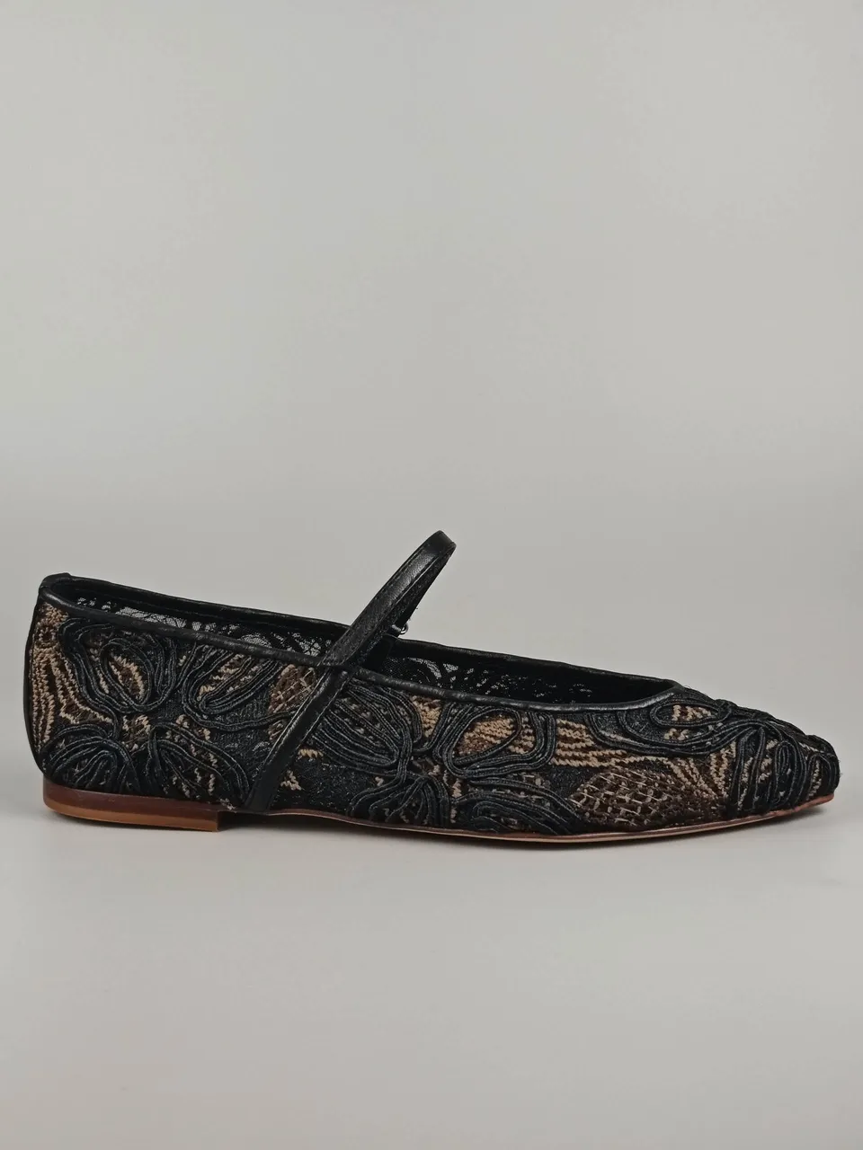 Lorena Paggi Margota ballerines tissu noir