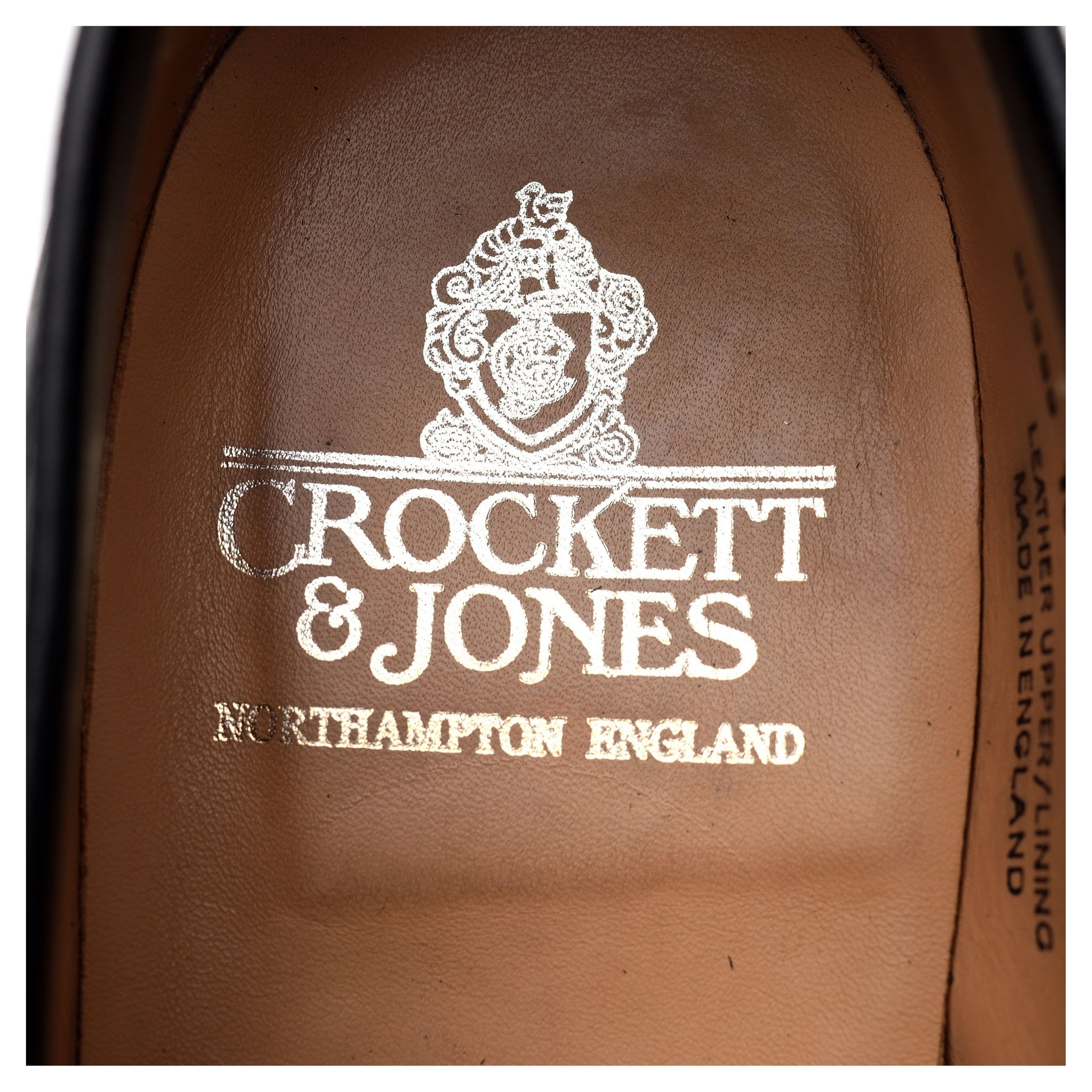 Crockett & Jones Penzance bateau cuir noir pointure UK 10