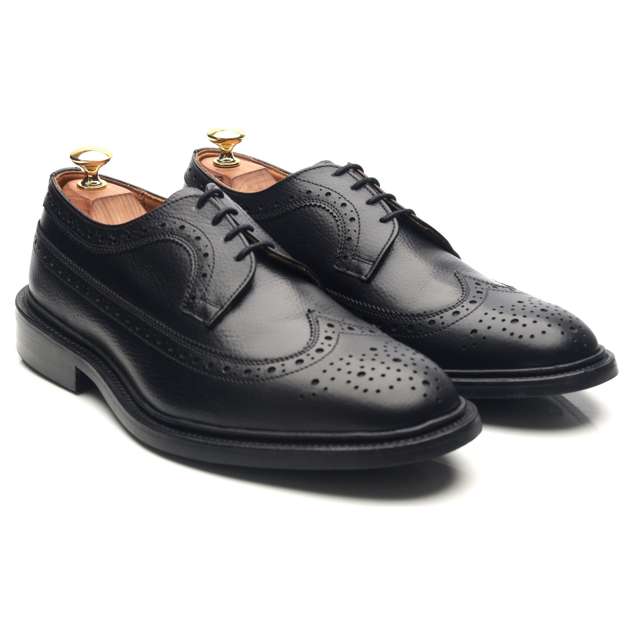 Tricker's Richard derby cuir noir grainé 8,5