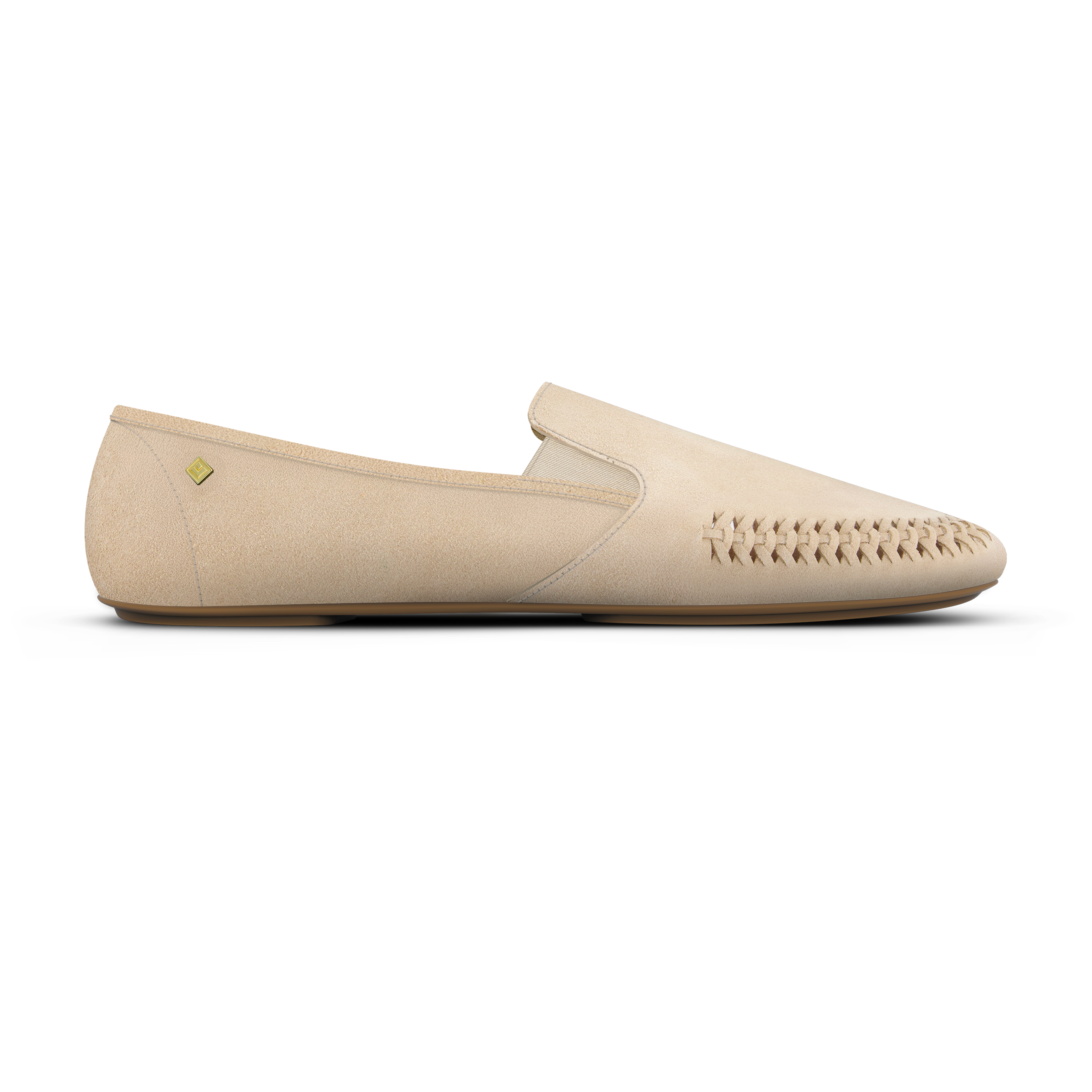 Rivieras Jazz espadrilles suède tressé écru