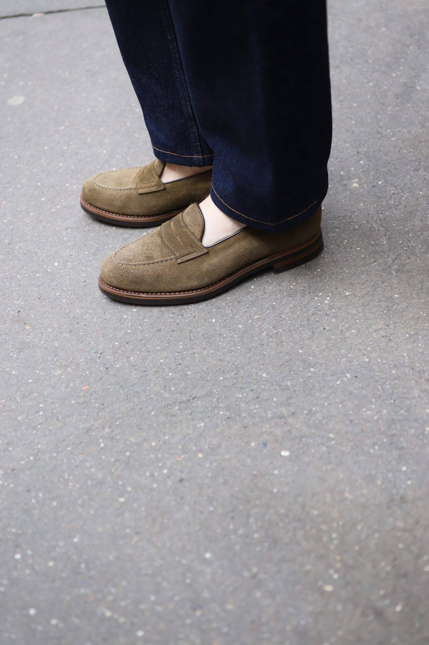 Malfroid Newport mocassin penny veau velours