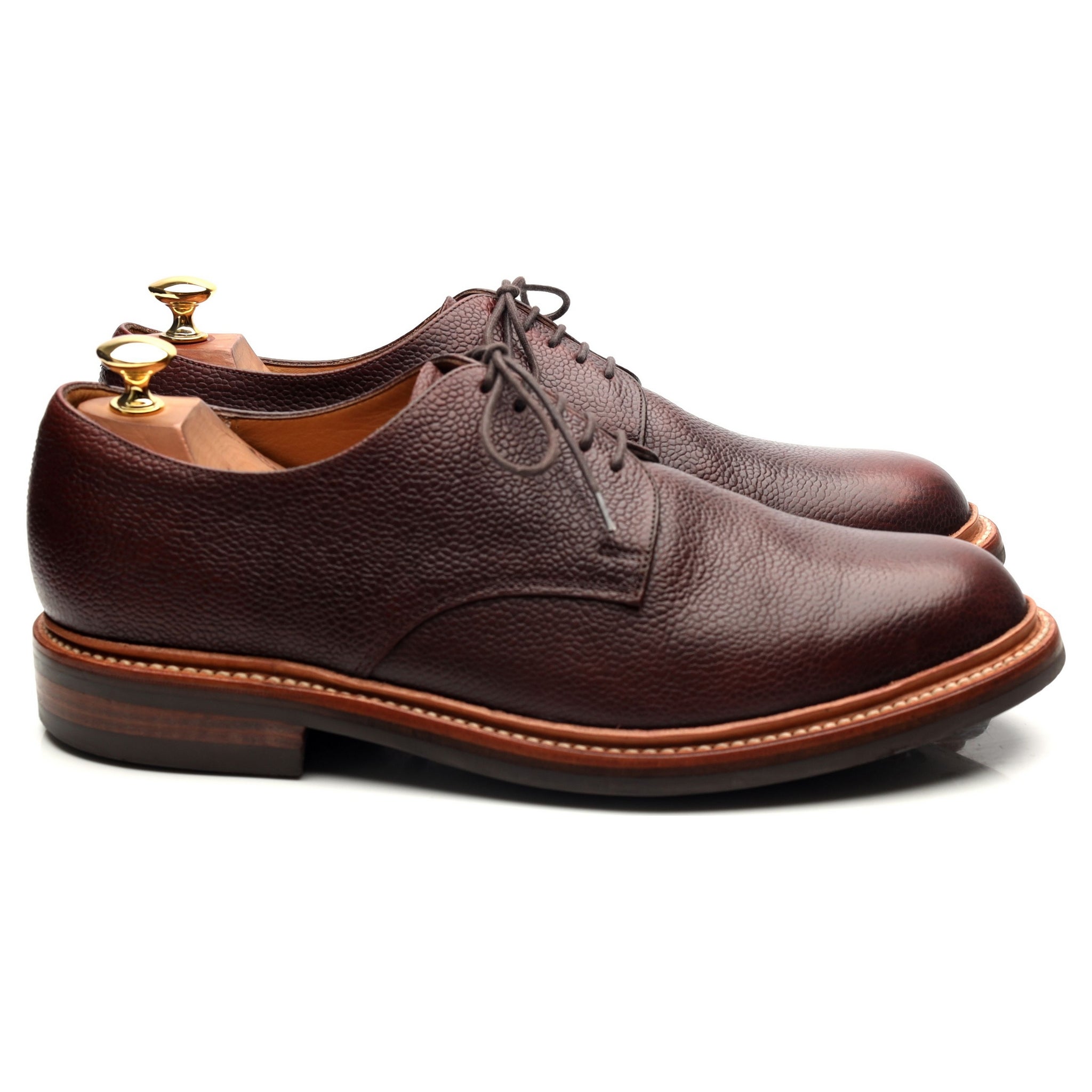 Grenson Lab derby cuir marron foncé UK 9,5 G