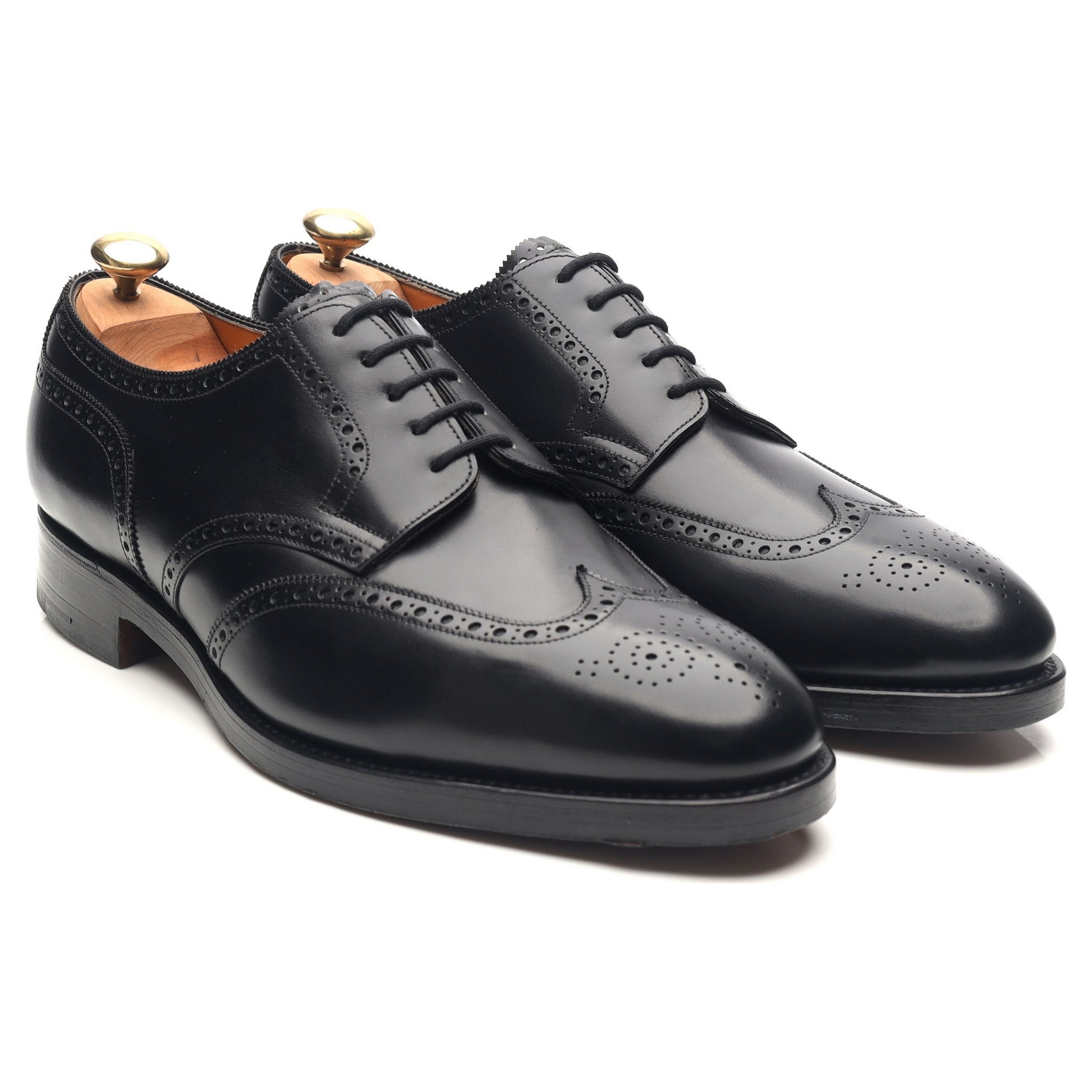 John Lobb Darby derby cuir noir UK 10.5