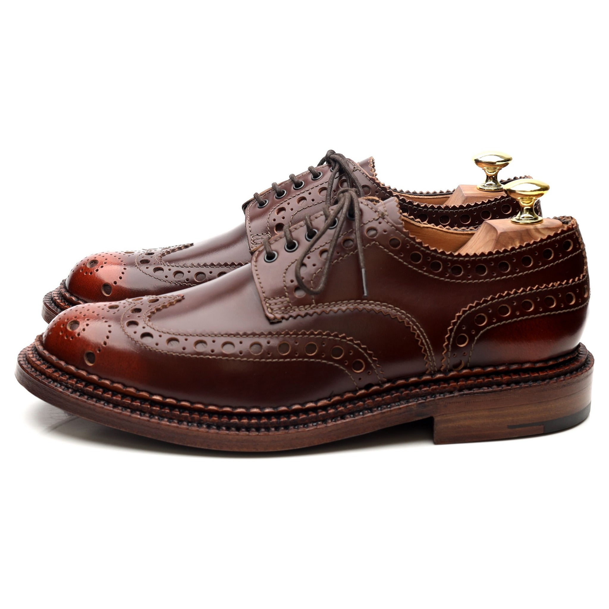 Grenson Archie derby cuir marron pointure UK 7