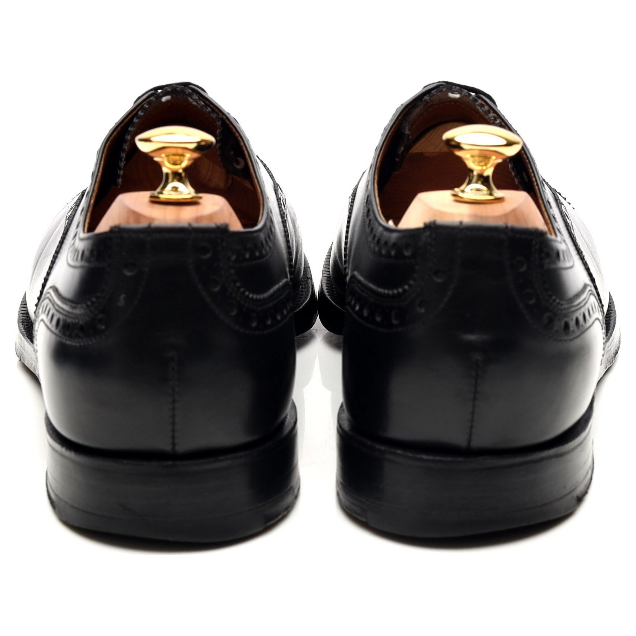 Crockett & Jones oxford semi-brogue cuir noir 46