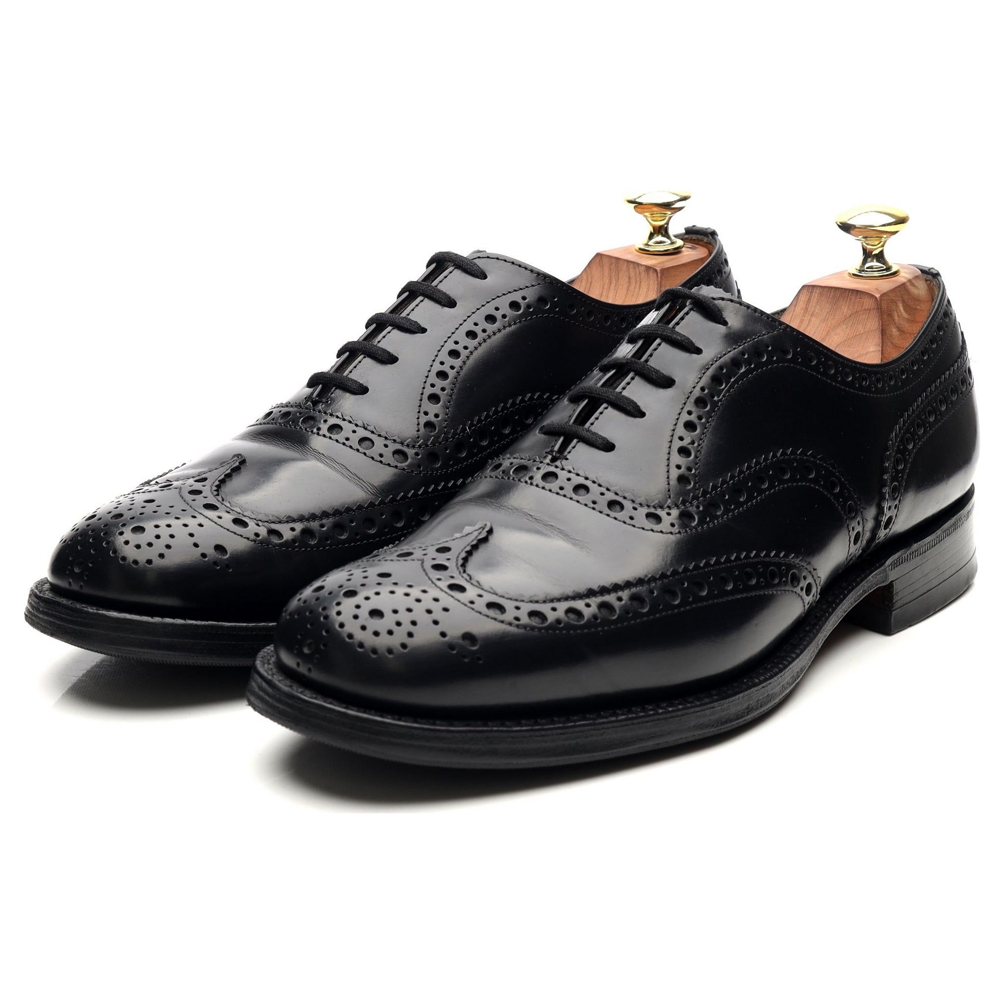 Church's Burwood brogues cuir noir poli UK 7