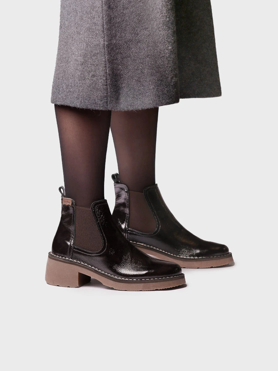 Toni Pons Iria-CA boots chelsea femme vernis talon 5 cm