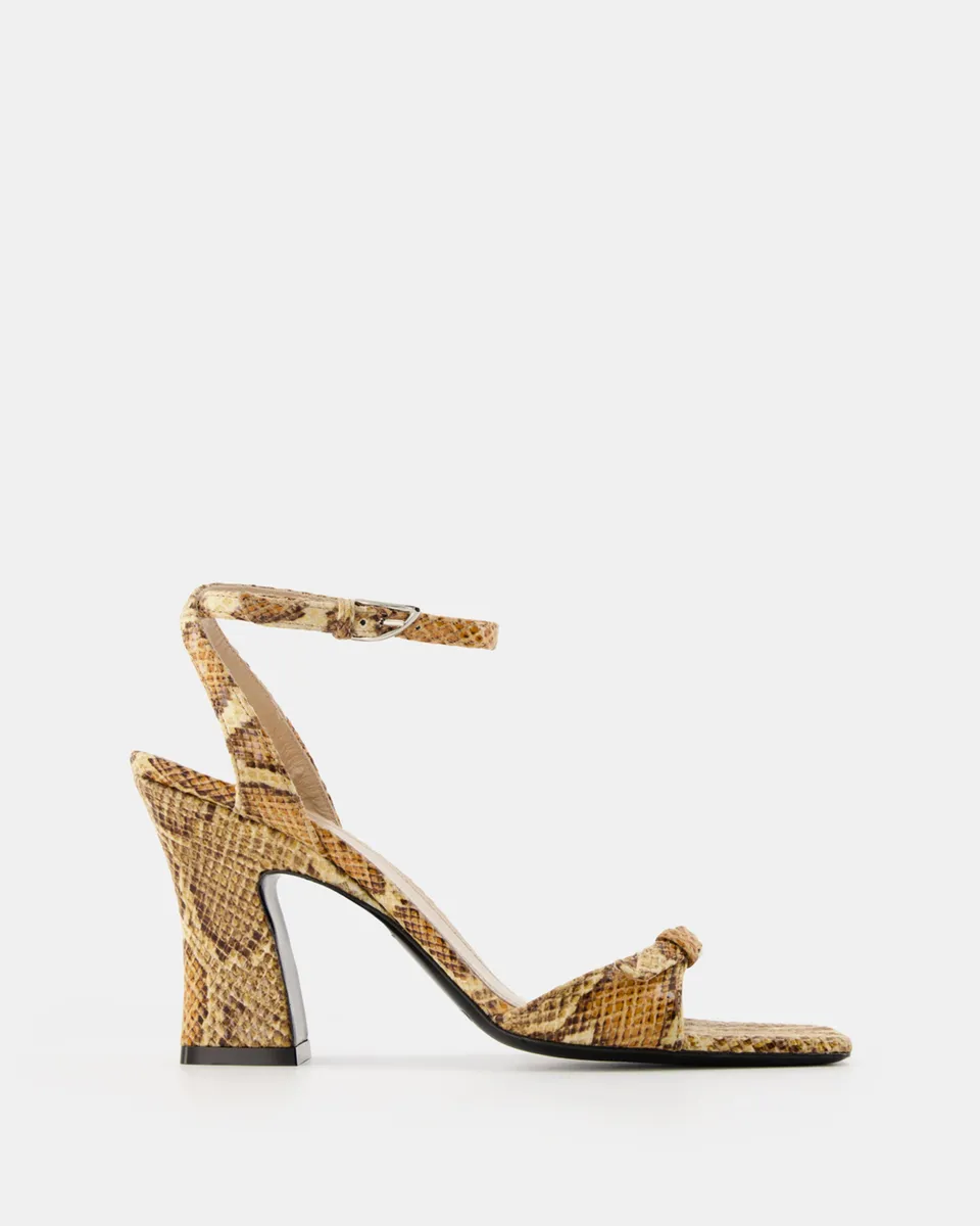Nodaleto Nodstalgia Lily sandales python talon 9 cm
