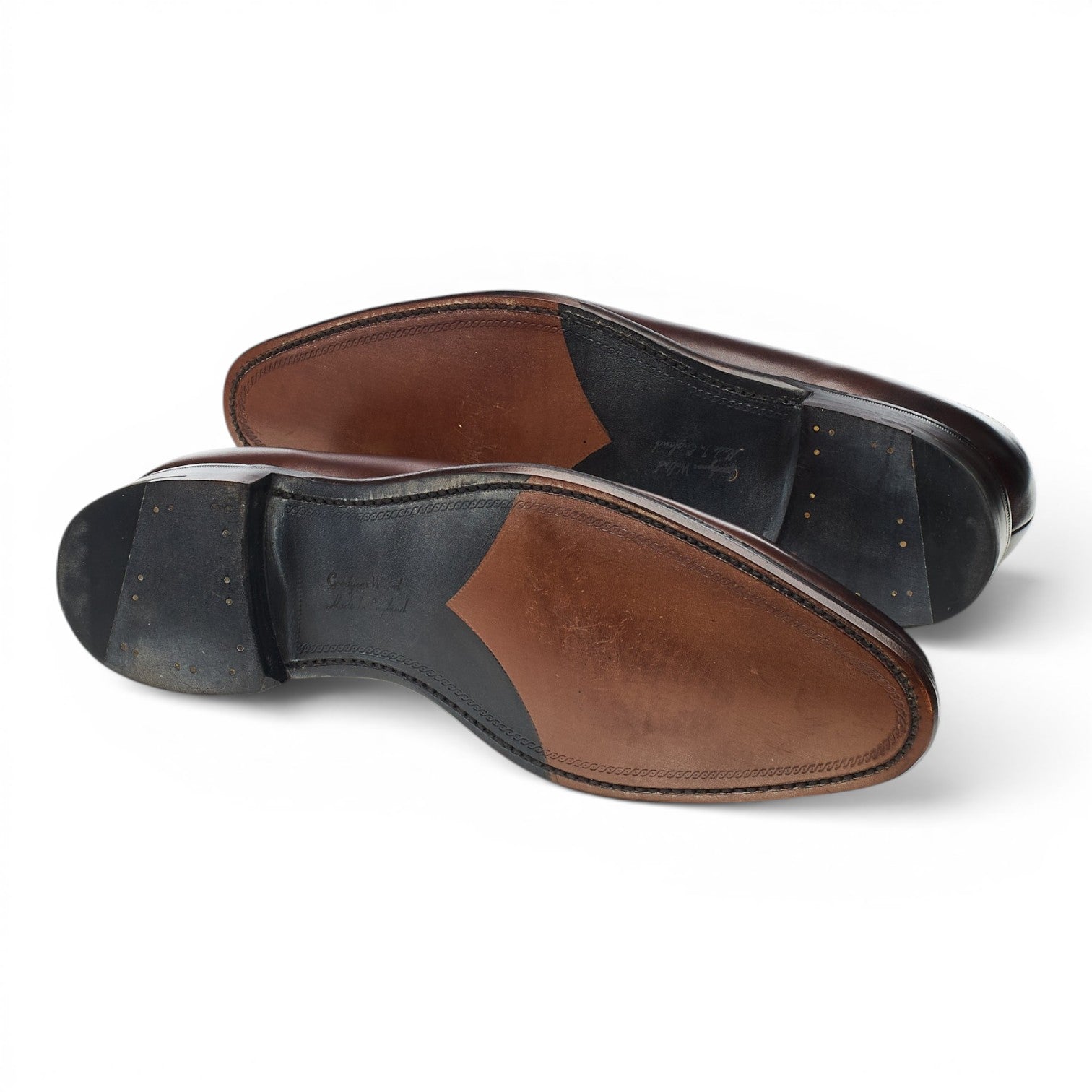 Loake 1880 Wholebury oxford cuir marron foncé UK 10