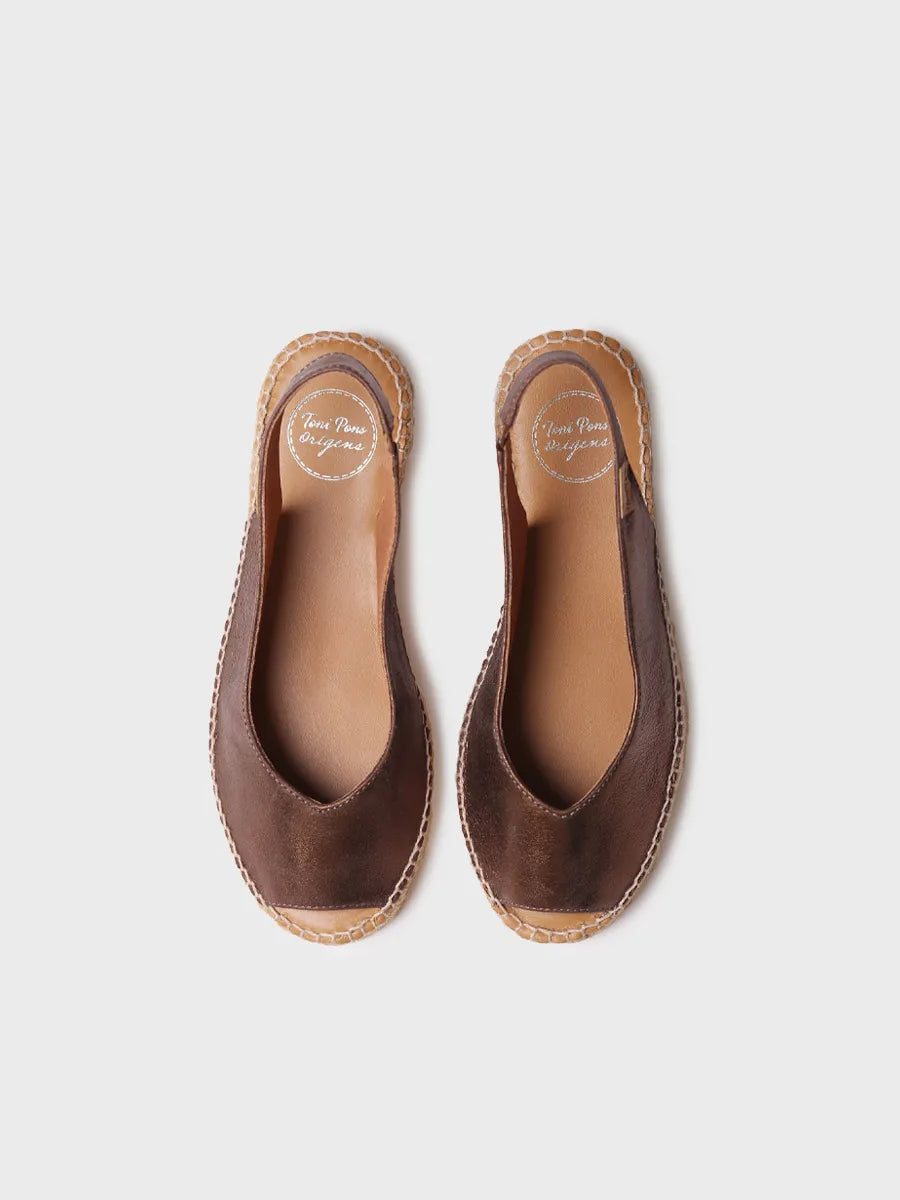 Toni Pons Erica-AS espadrilles cuir bout ouvert