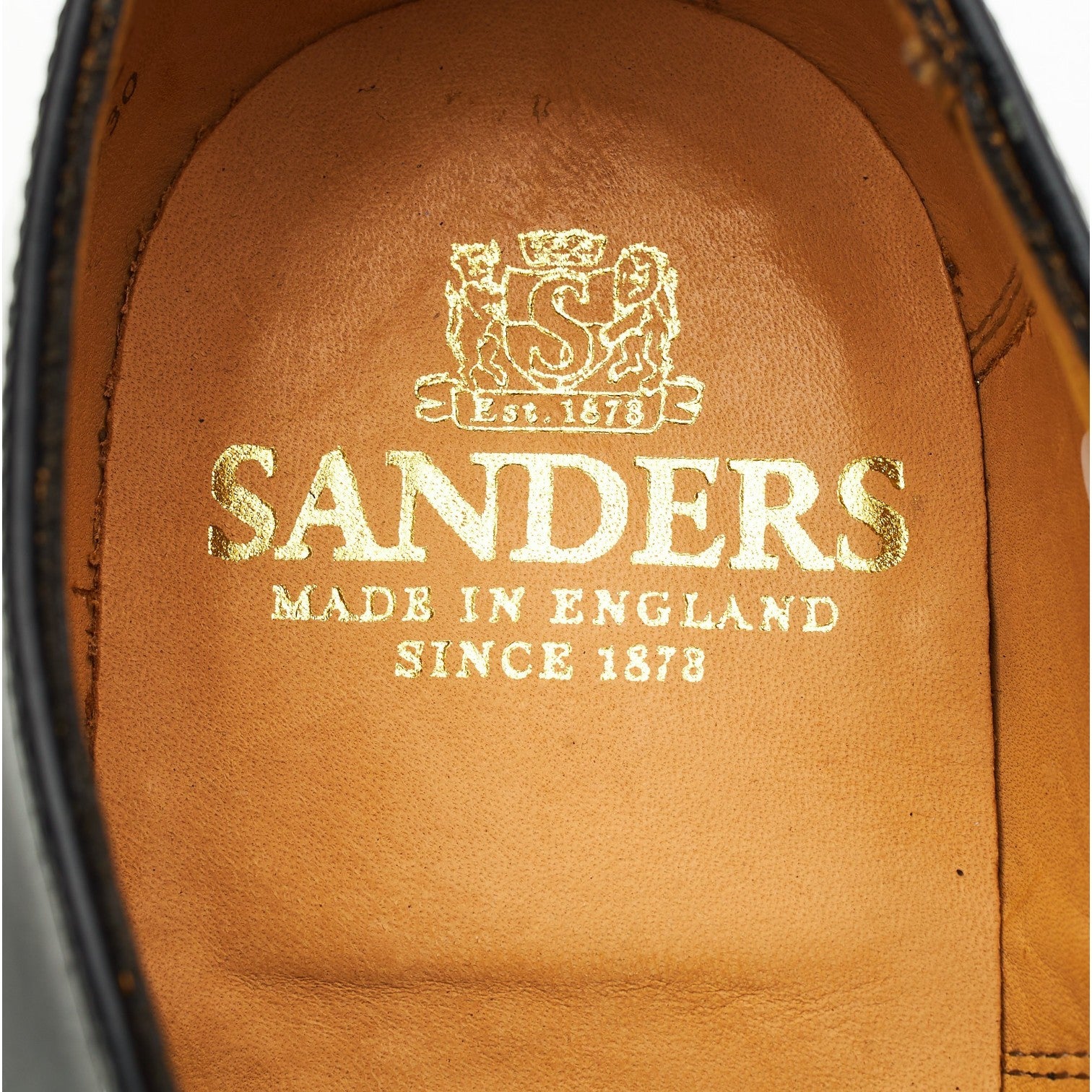 Sanders Oxford Richelieu cuir noir pointure 8.5 UK