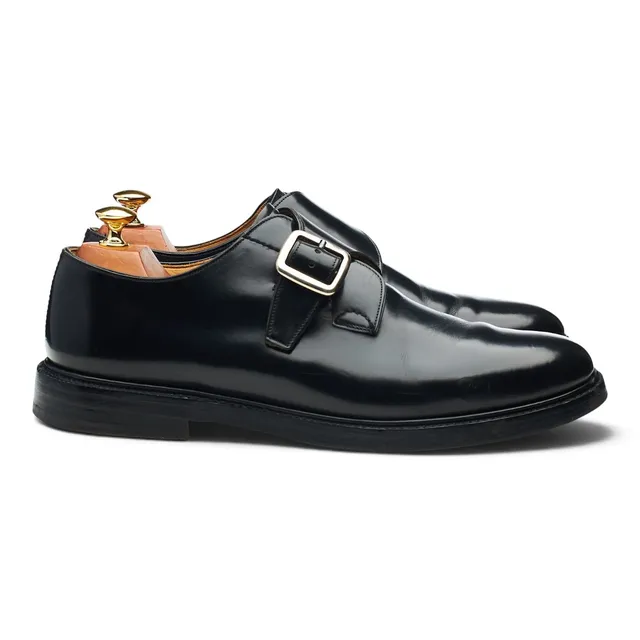 Church's Meadwell Monk Strap Cuir Noir UK 9