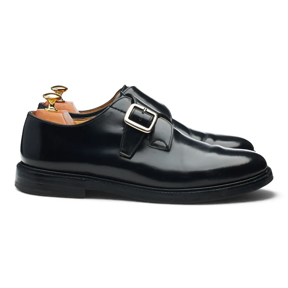 Church's Meadwell Monk Strap Cuir Noir UK 9