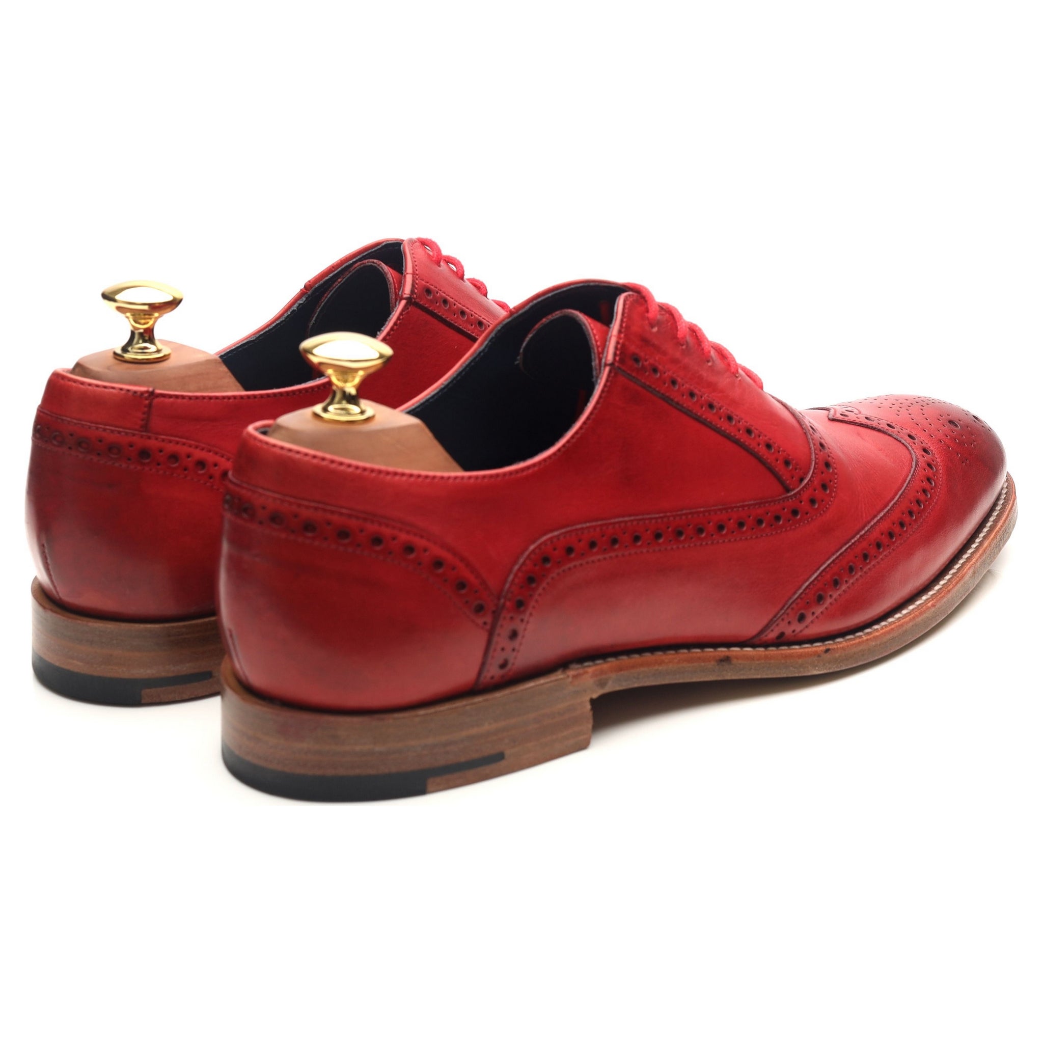 Barker Valiant derbies cuir rouge pointure 9