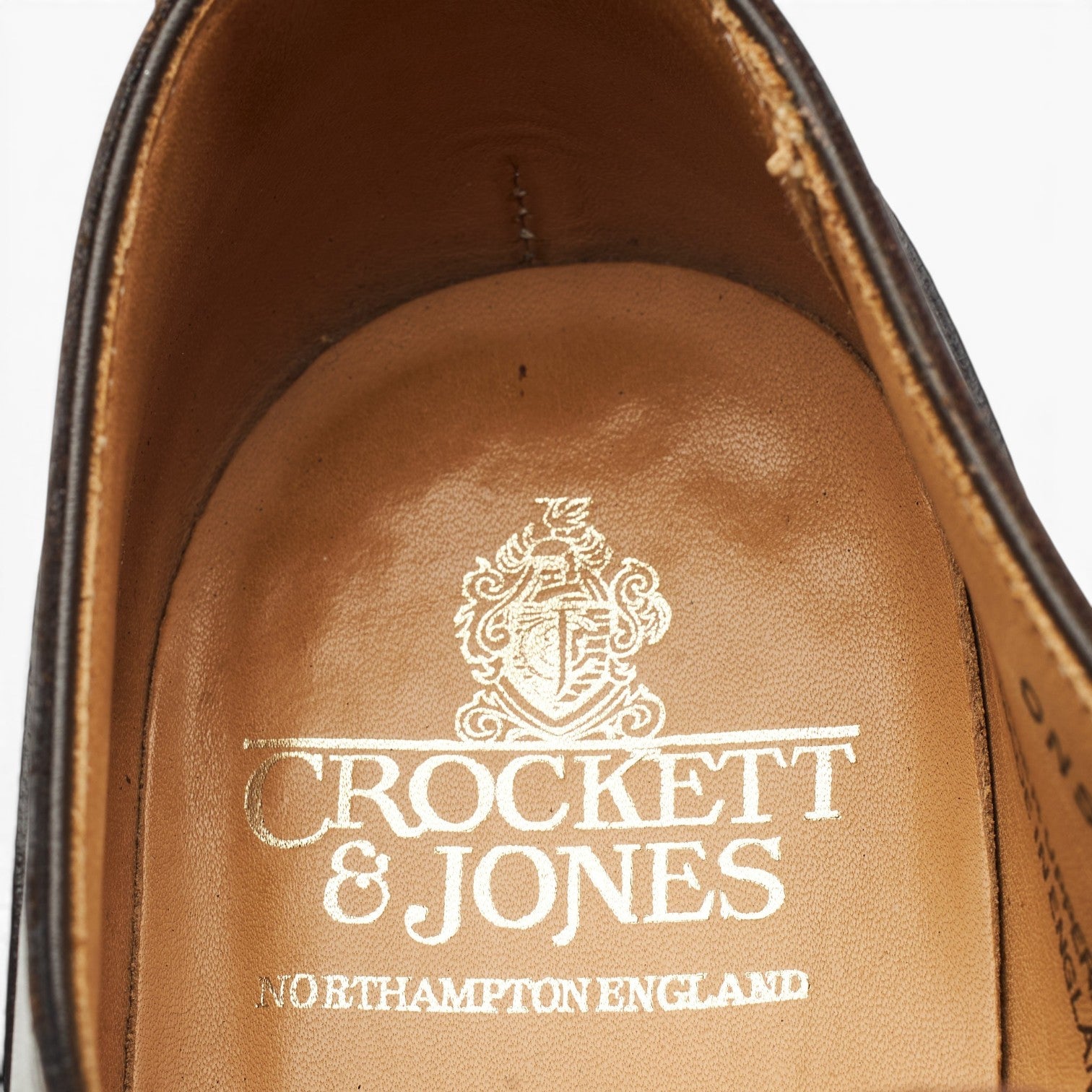 Crockett & Jones Onslow derby cuir marron 6,5 semelle gomme