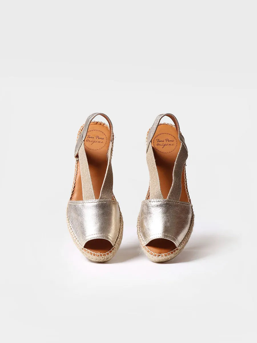 Toni Pons Teide-P espadrilles femme cuir talon 6 cm
