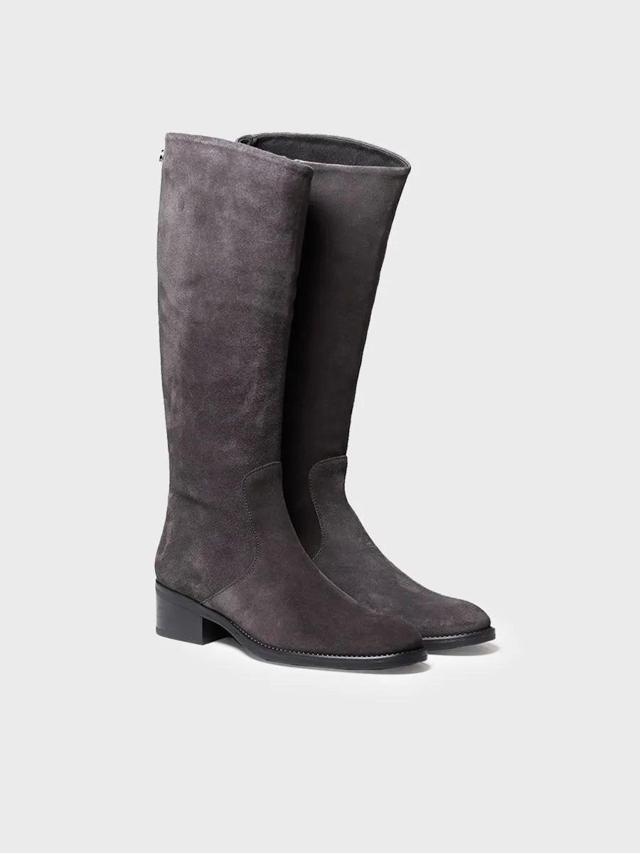 Toni Pons TIROL-SY bottes hautes femme daim gris