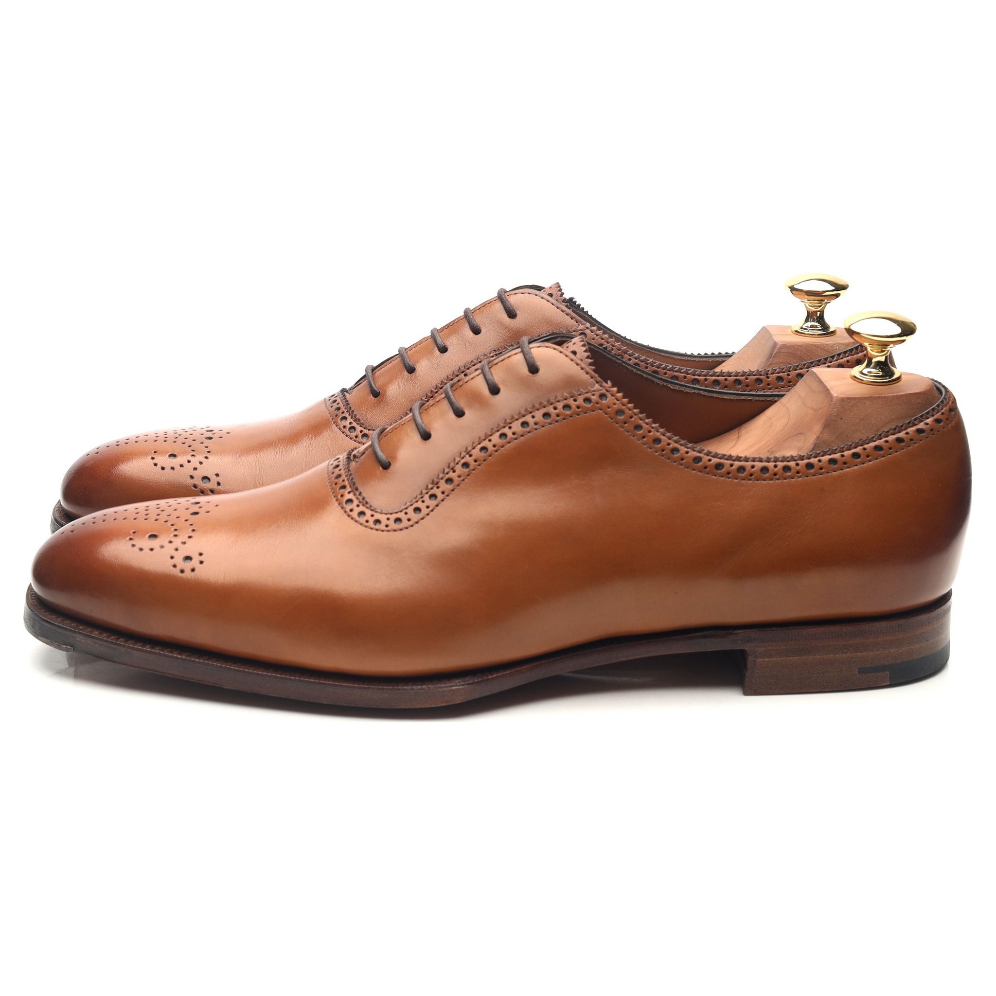 Edward Green Walcot richelieu cuir marron UK 9,5