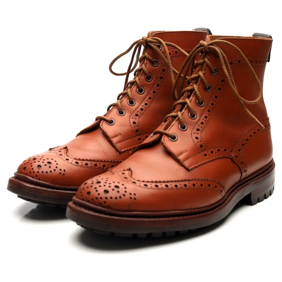 Tricker's Malton boots cuir marron UK 9 brogues
